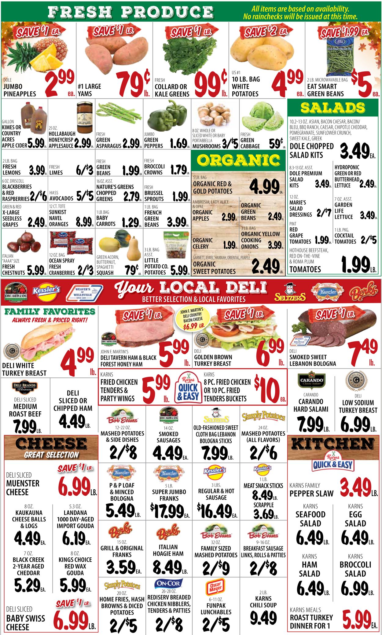 Catalogue Karns Quality Foods Thanksgiving ad 2020 from 11/17/2020