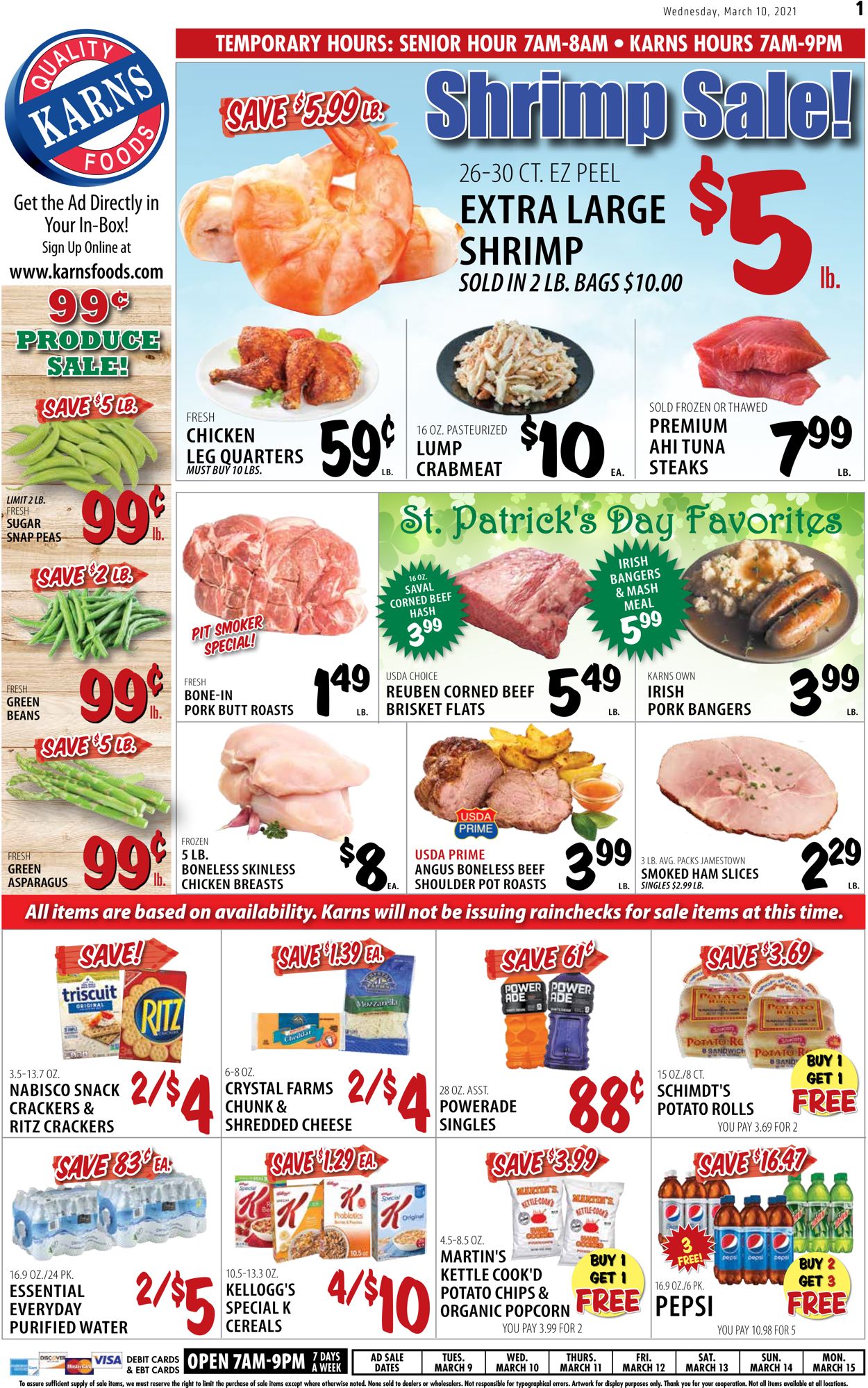 Catalogue Karns Quality Foods from 03/09/2021