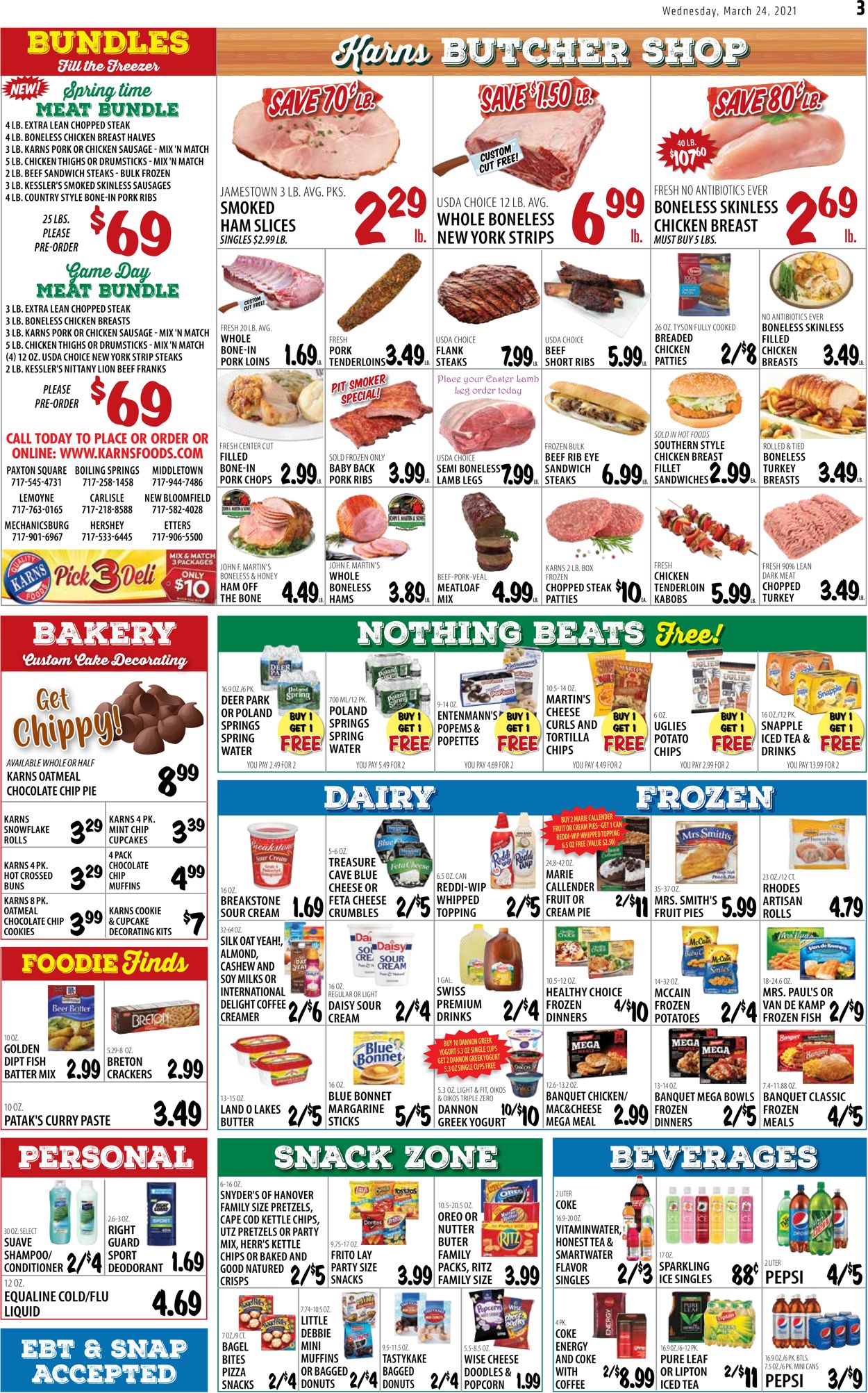 Catalogue Karns Quality Foods - Easter 2021 Ad from 03/23/2021