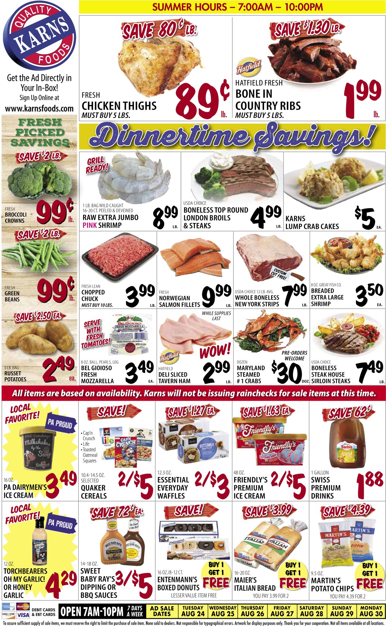 Catalogue Karns Quality Foods from 08/24/2021