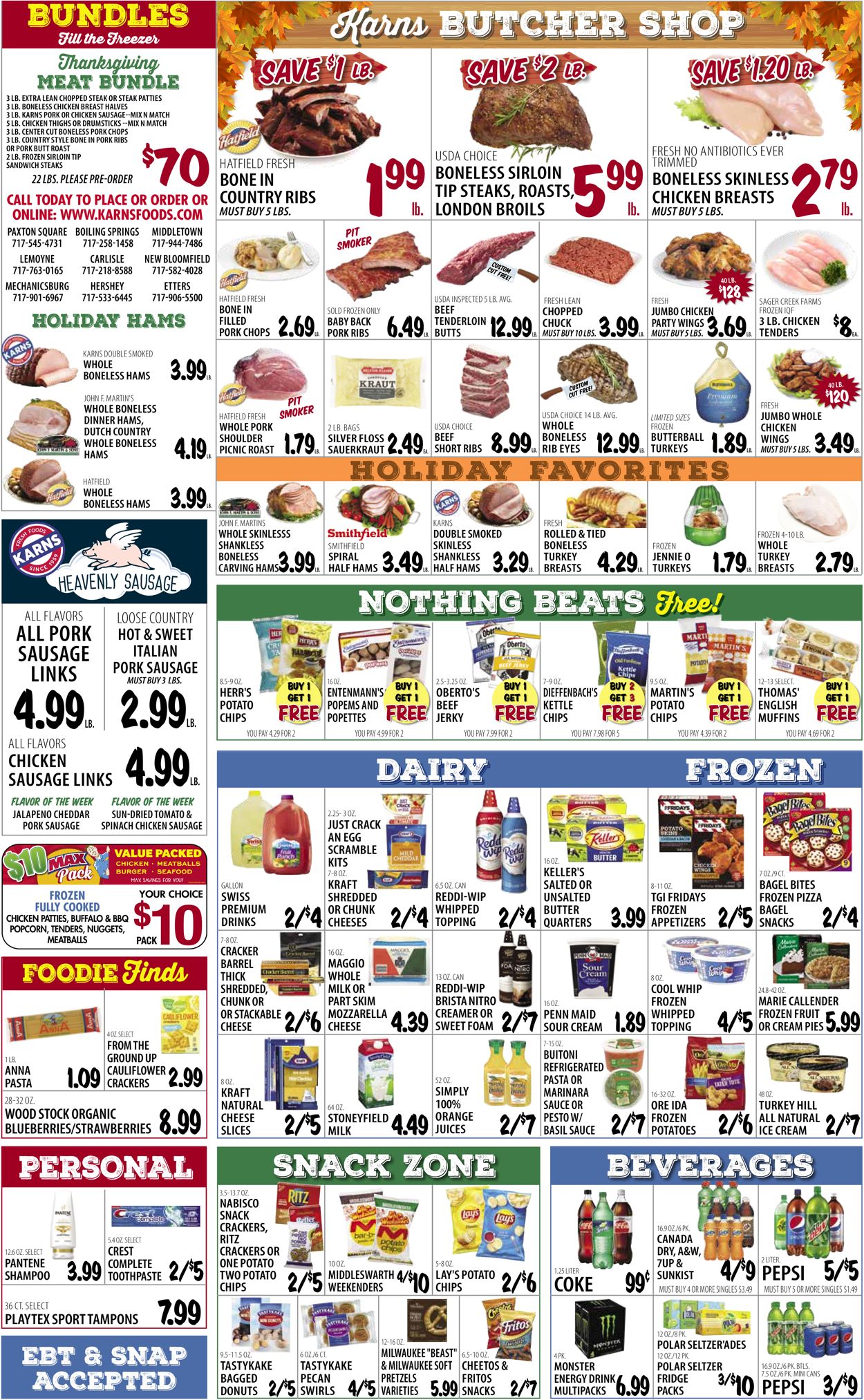 Catalogue Karns Quality Foods THANKSGIVING 2021 from 11/23/2021