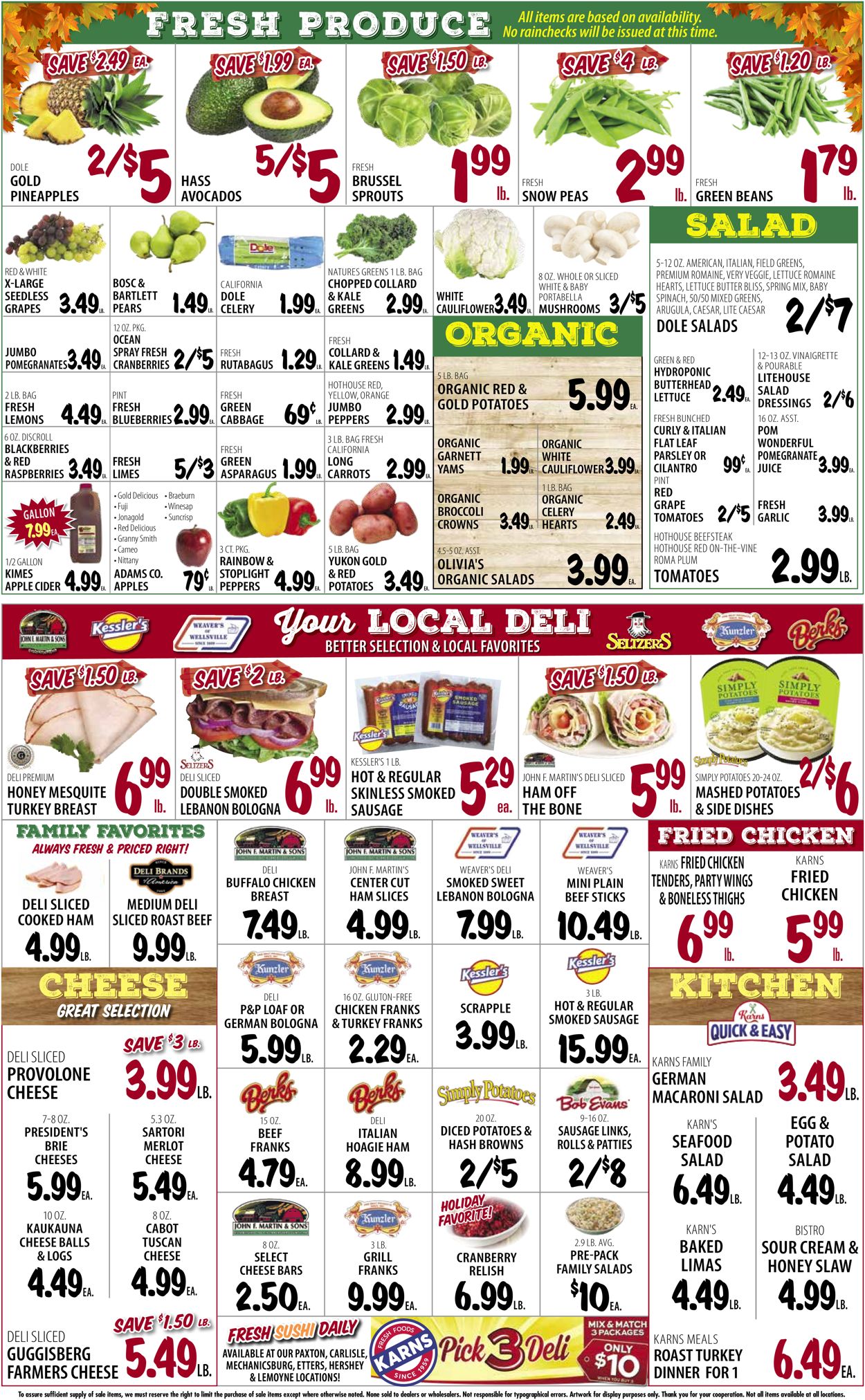 Catalogue Karns Quality Foods THANKSGIVING 2021 from 11/23/2021
