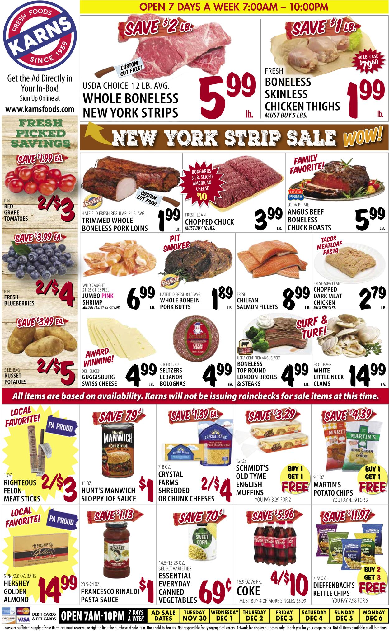 Catalogue Karns Quality Foods from 11/30/2021