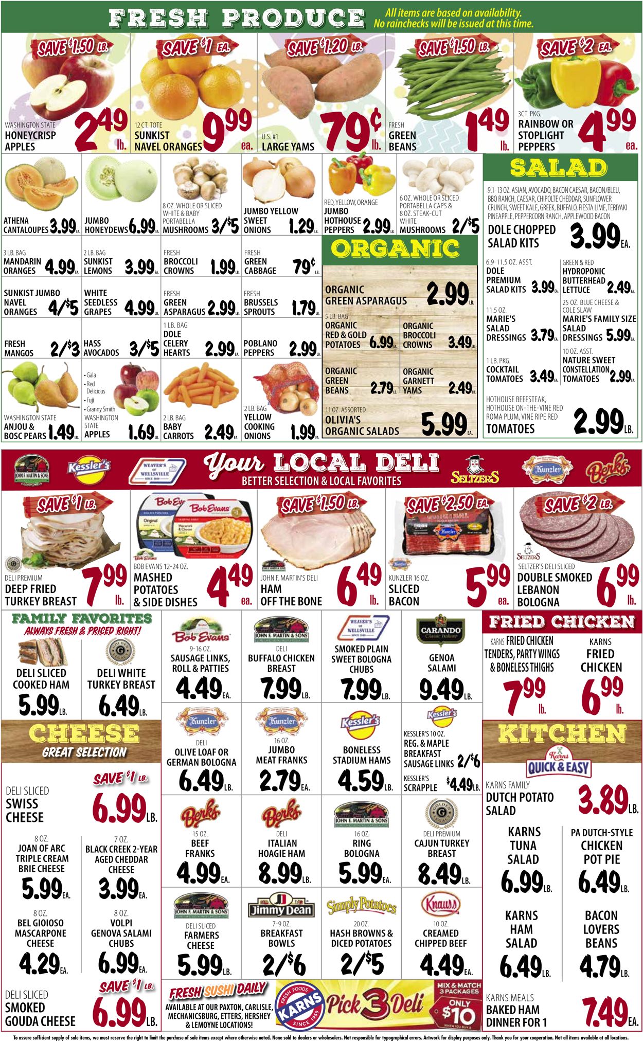 Catalogue Karns Quality Foods EASTER AD 2022 from 04/12/2022