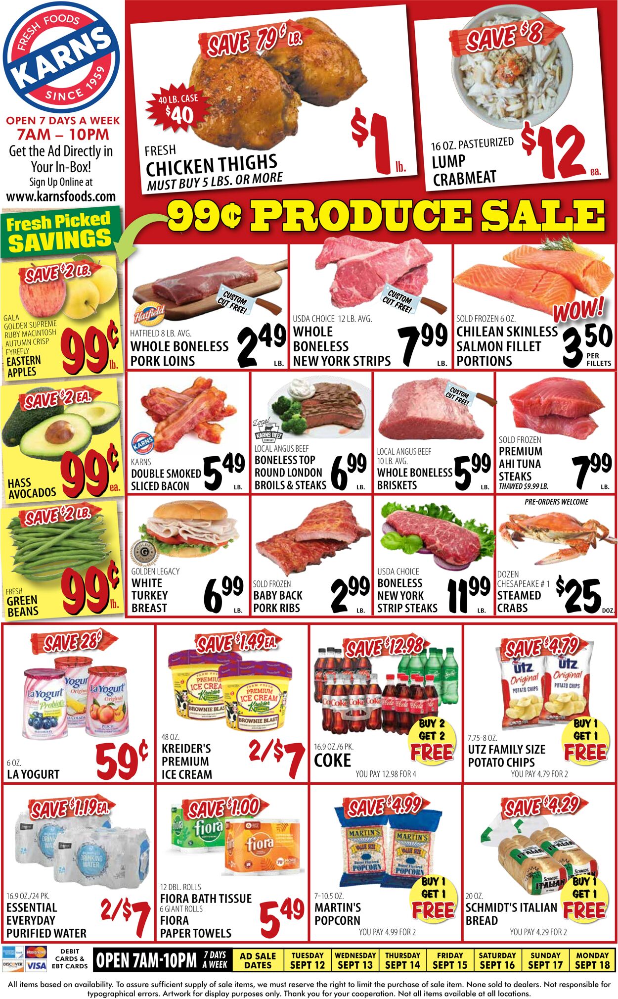 Catalogue Karns Quality Foods from 09/12/2023