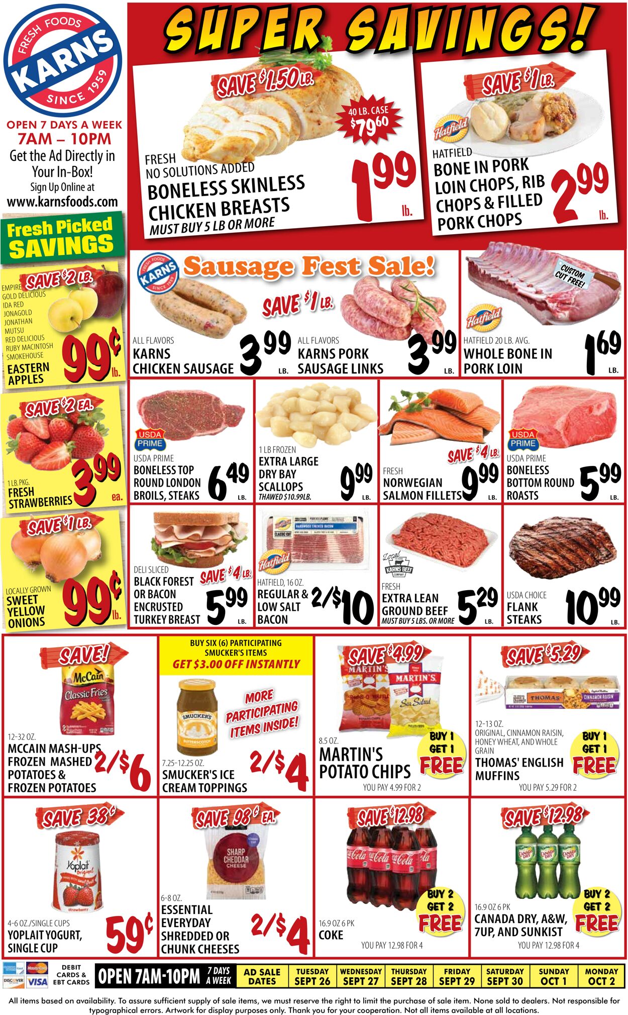 Catalogue Karns Quality Foods from 09/26/2023