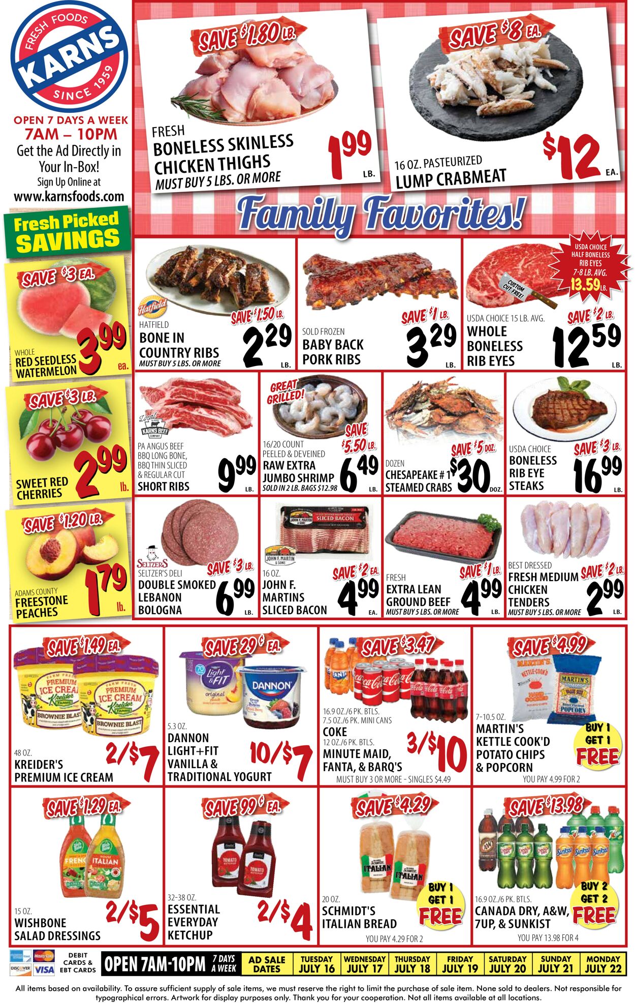 Catalogue Karns Quality Foods from 07/16/2024