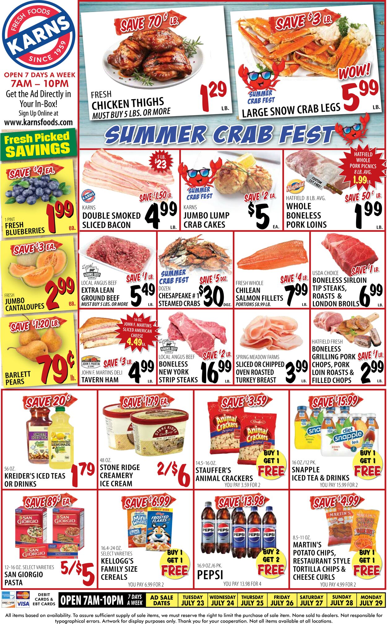 Catalogue Karns Quality Foods from 07/23/2024