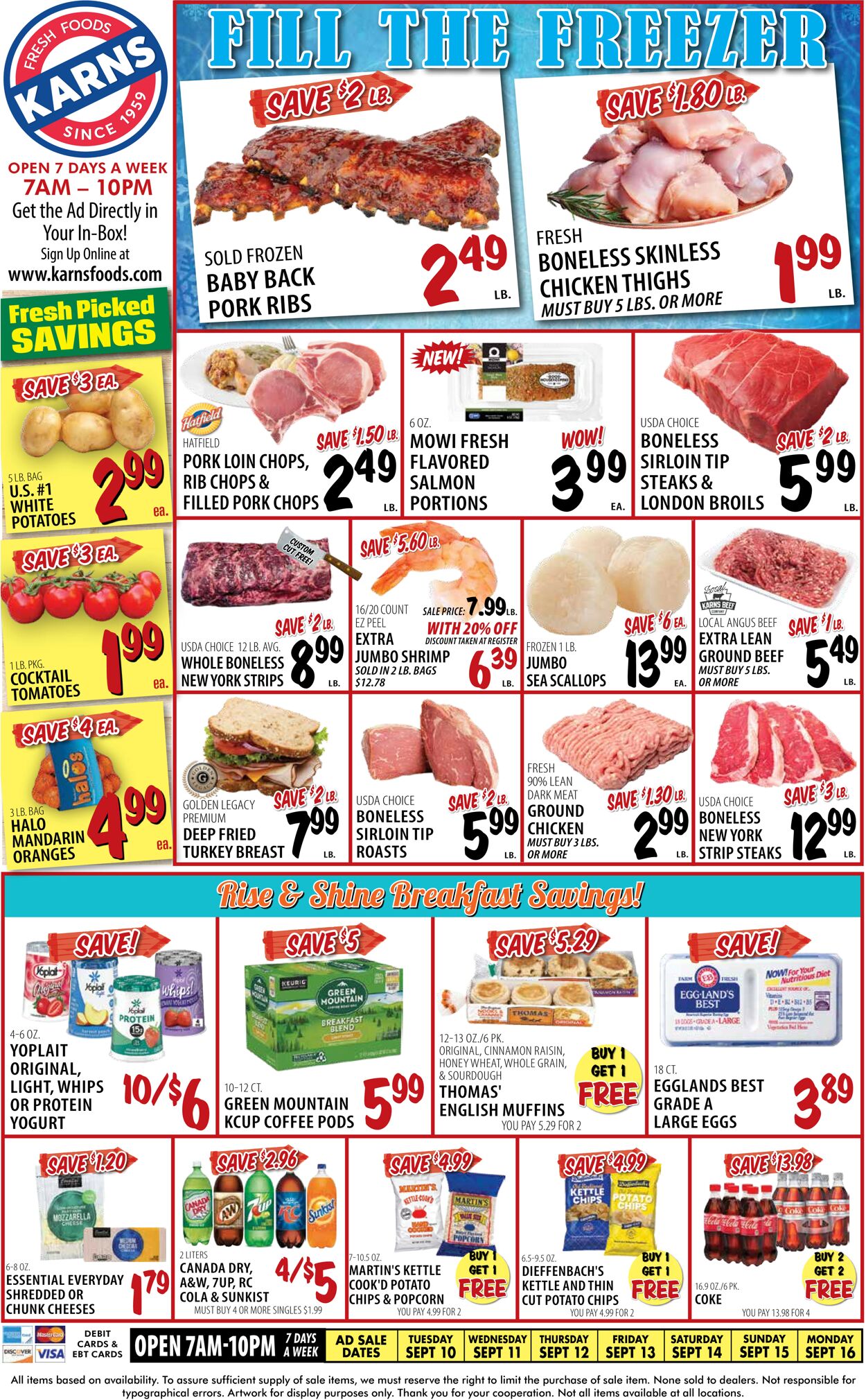 Catalogue Karns Quality Foods from 09/10/2024