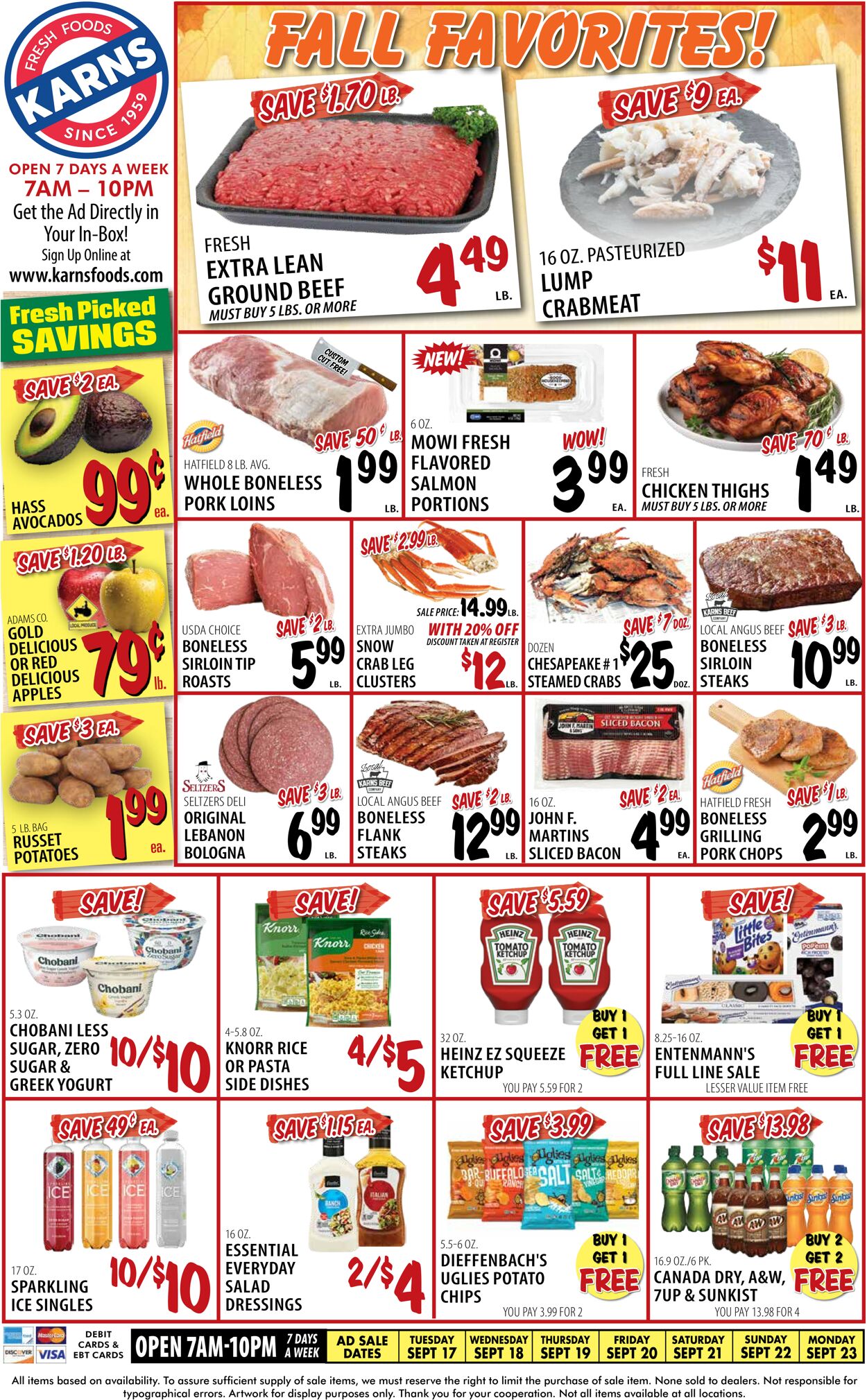 Catalogue Karns Quality Foods from 09/17/2024