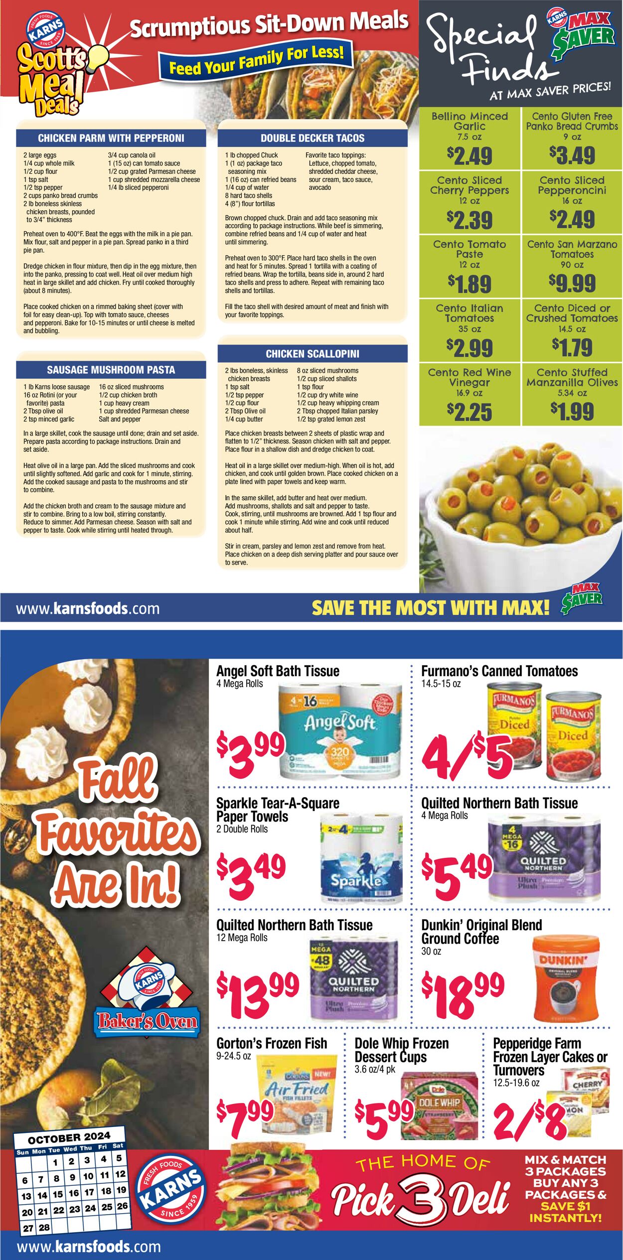 Catalogue Karns Quality Foods from 10/01/2024