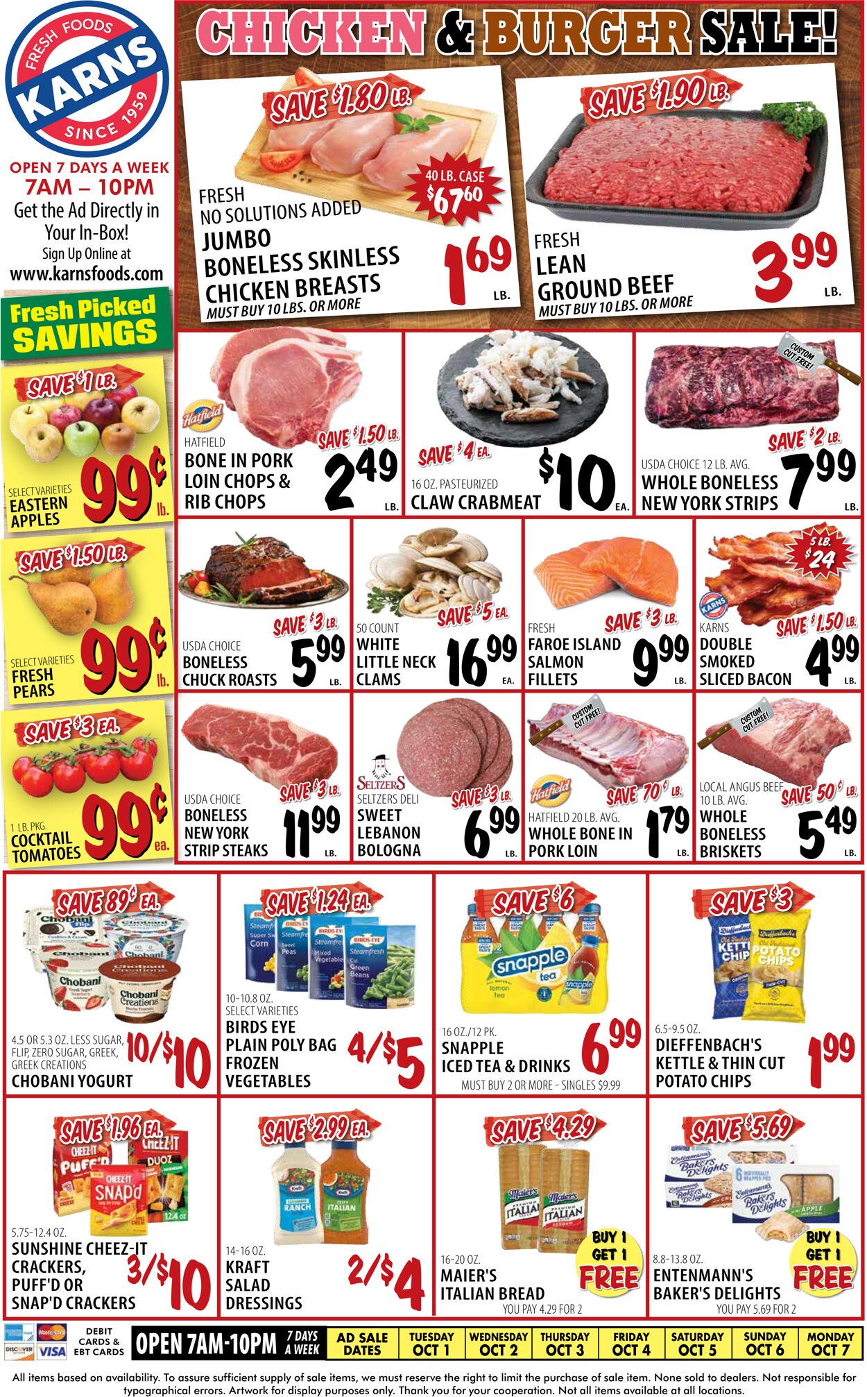 Catalogue Karns Quality Foods from 10/01/2024