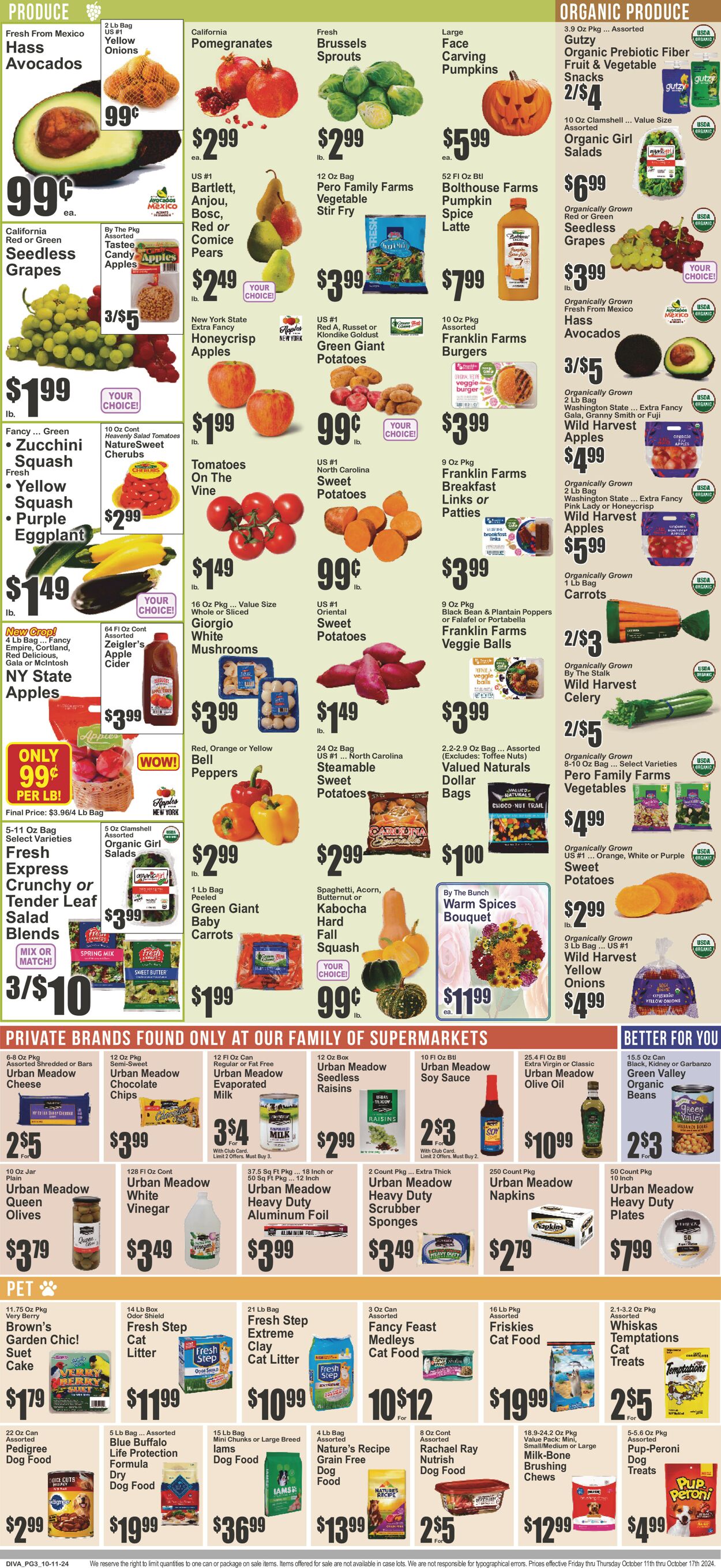 Catalogue Key Food from 10/11/2024