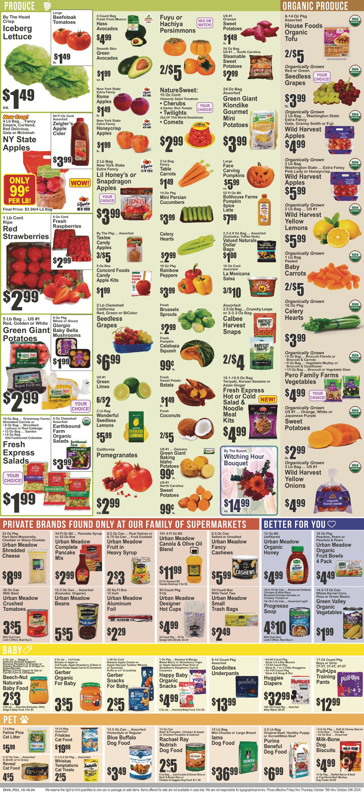 Catalogue Key Food from 10/18/2024