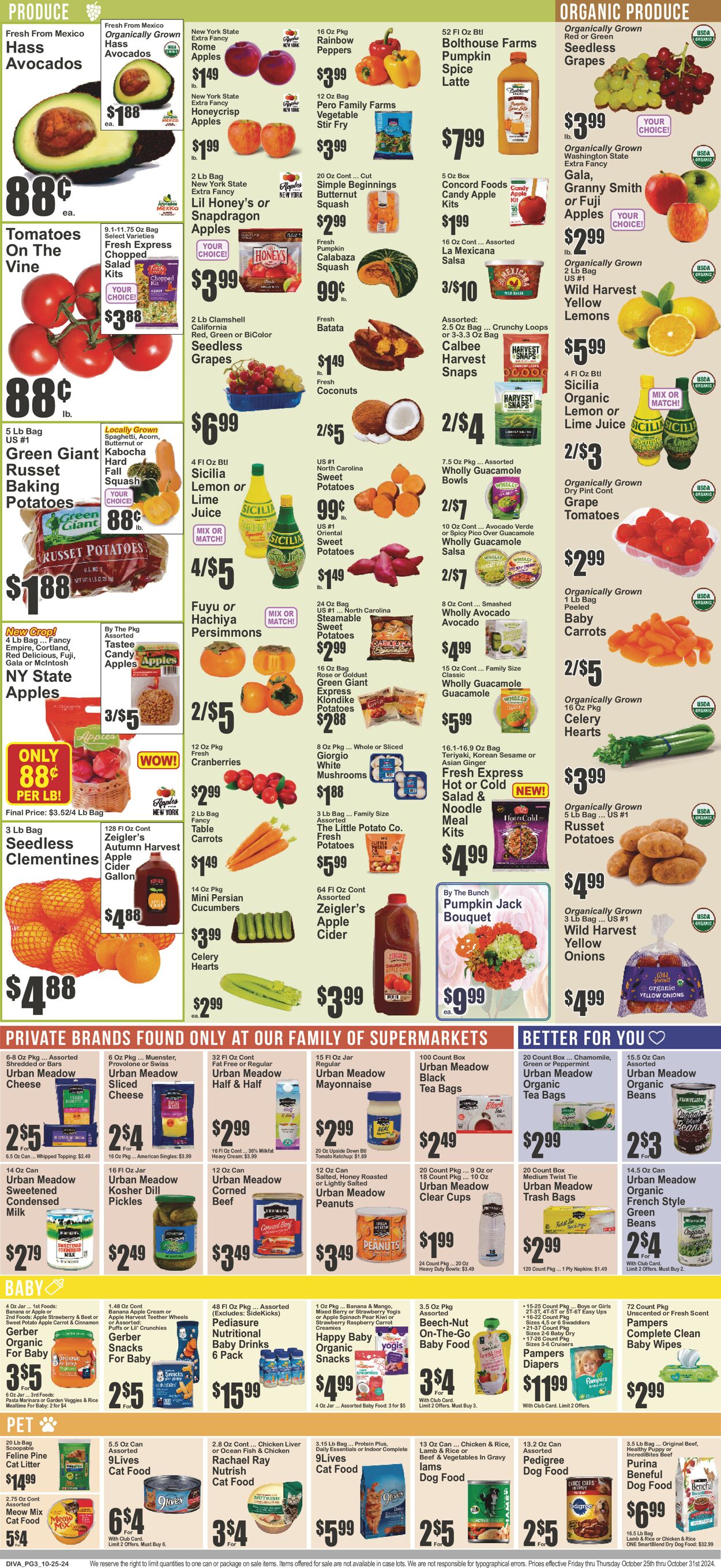 Catalogue Key Food from 10/25/2024