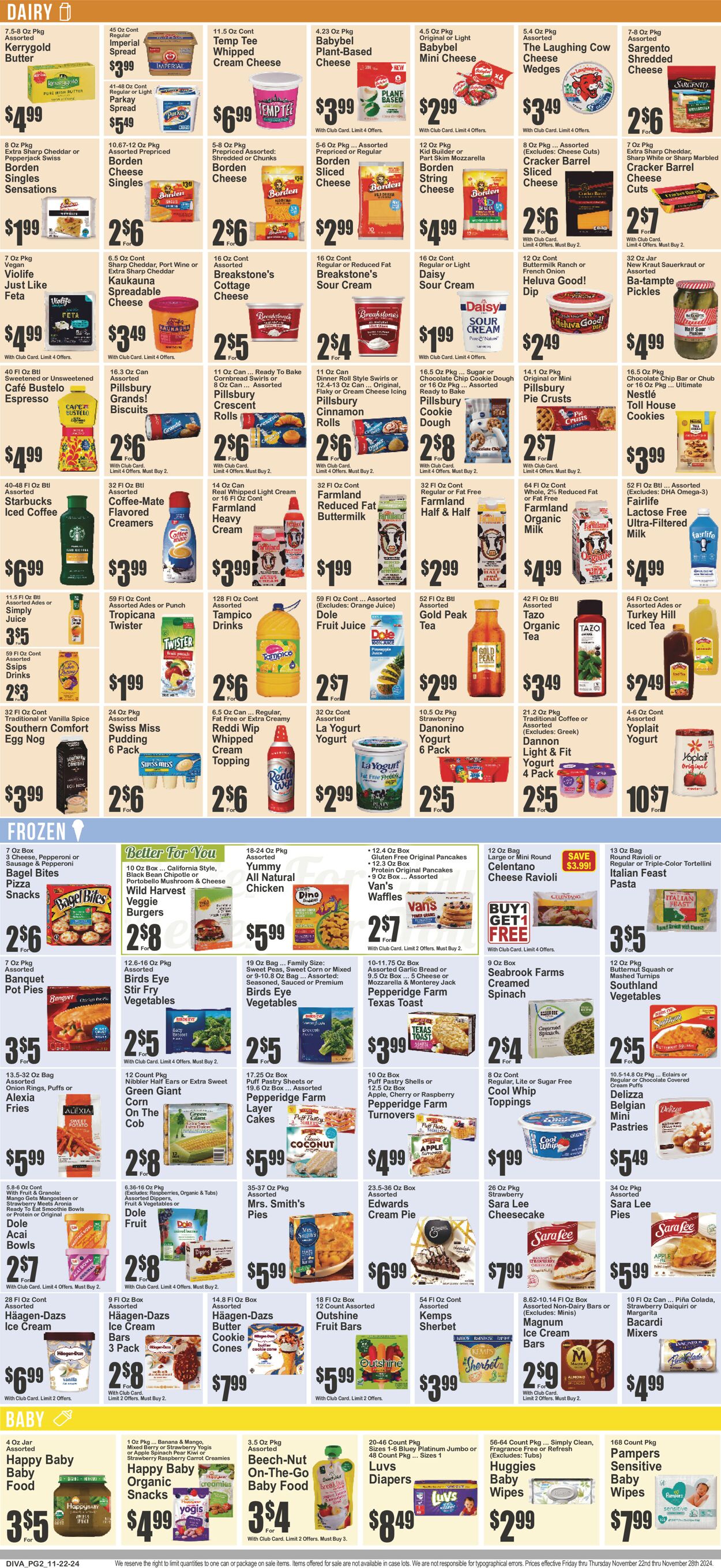 Catalogue Key Food from 11/22/2024