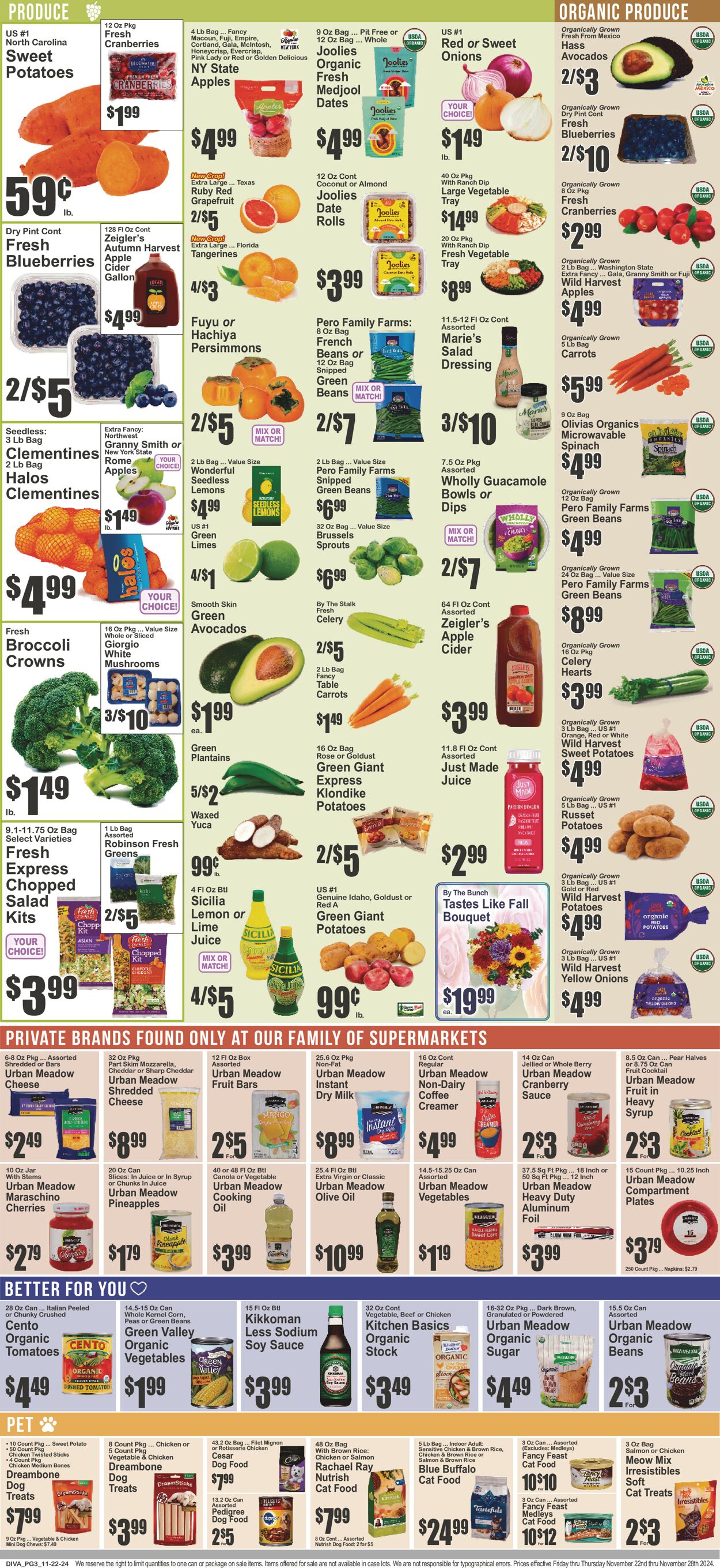 Catalogue Key Food from 11/22/2024