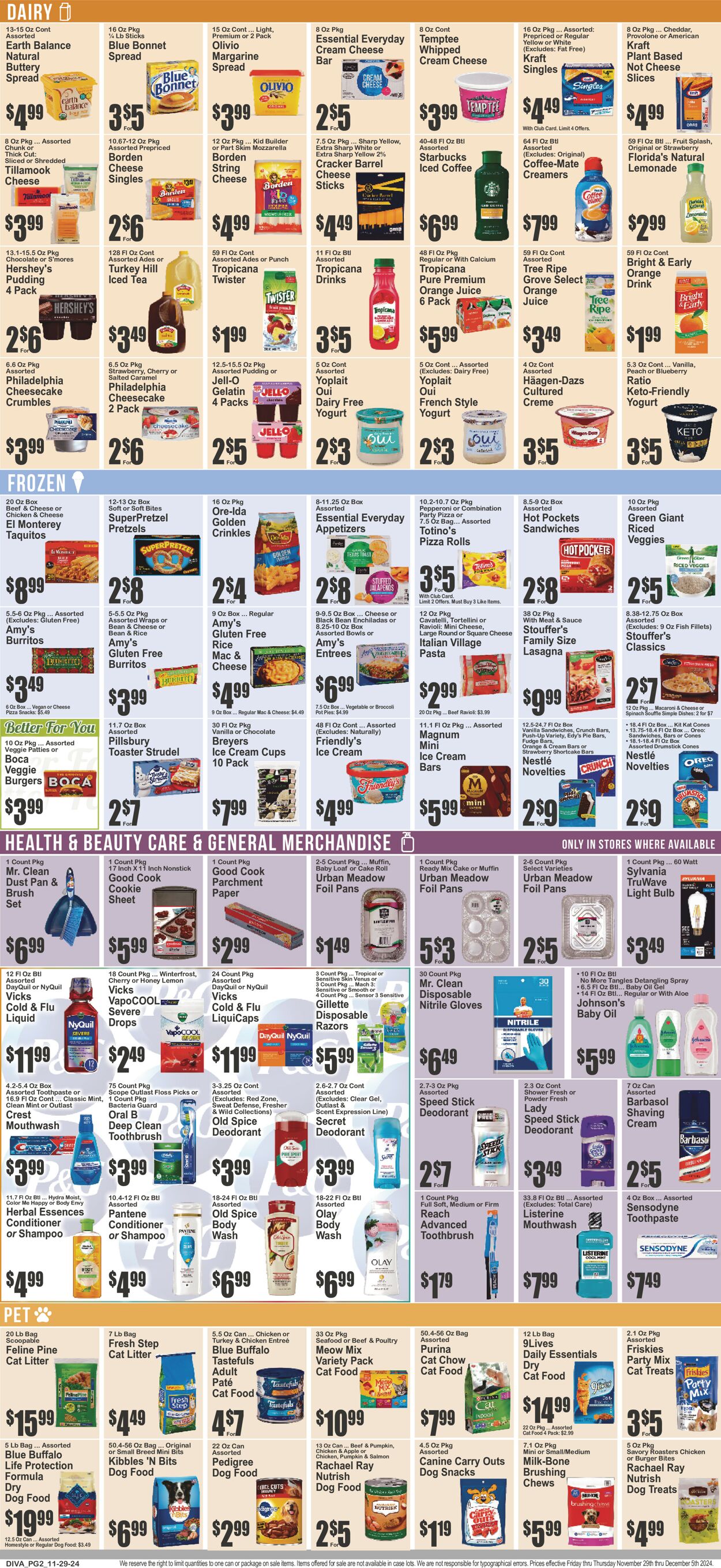 Catalogue Key Food from 11/29/2024