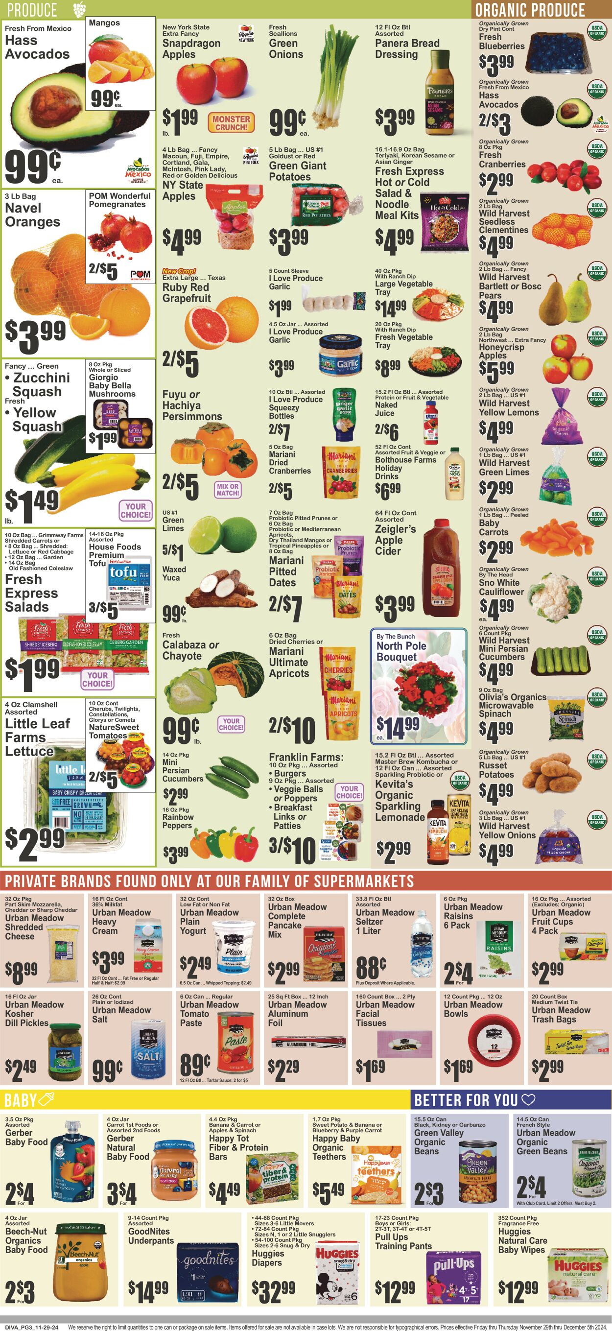 Catalogue Key Food from 11/29/2024