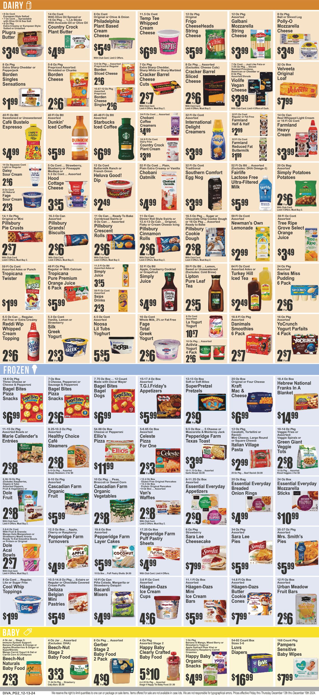 Catalogue Key Food from 12/13/2024