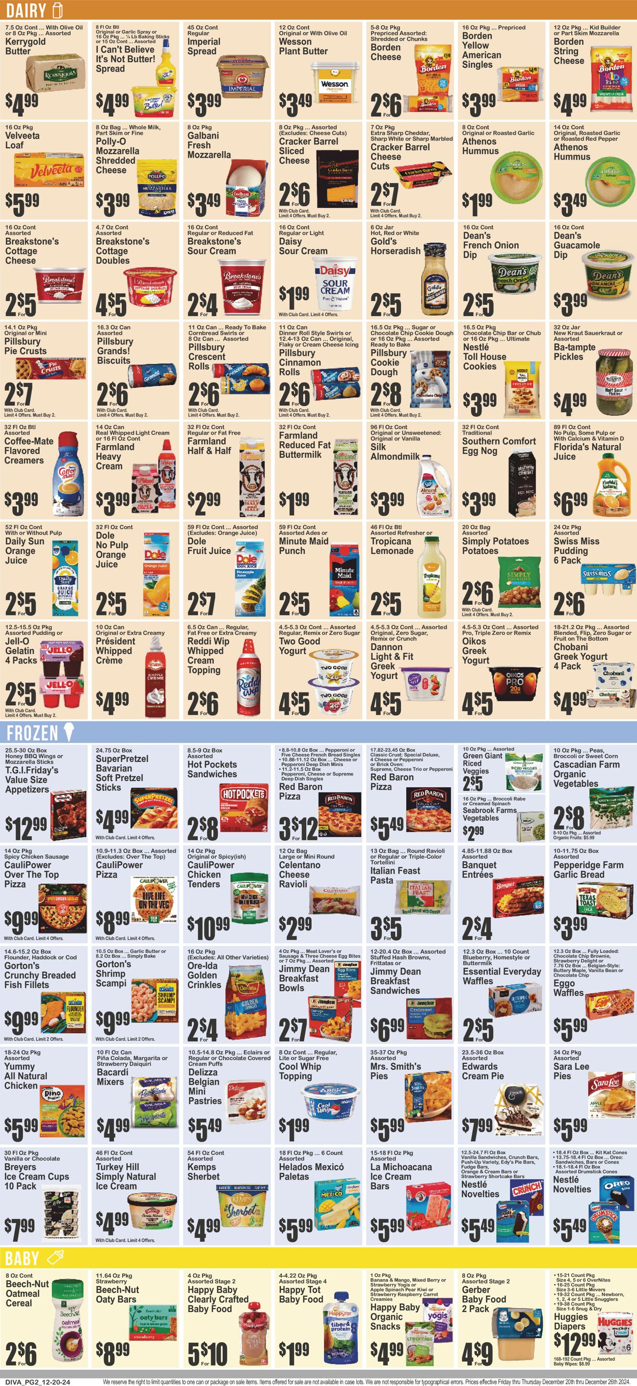 Catalogue Key Food from 12/20/2024