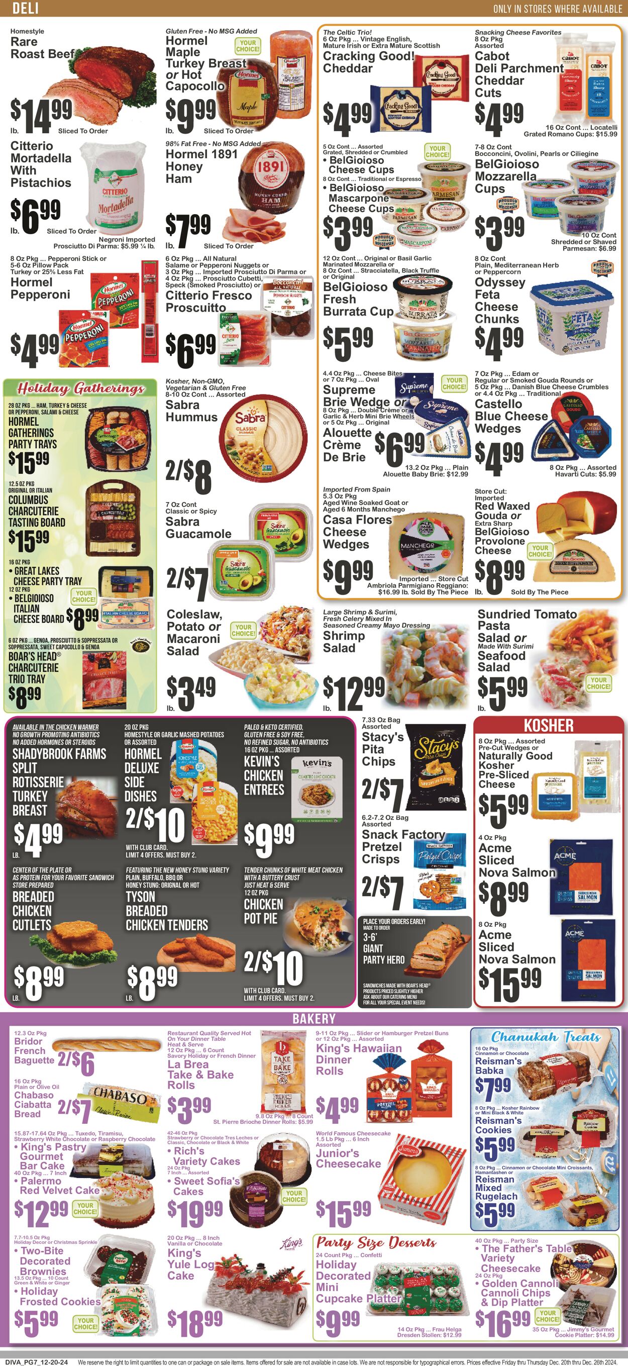 Catalogue Key Food from 12/20/2024