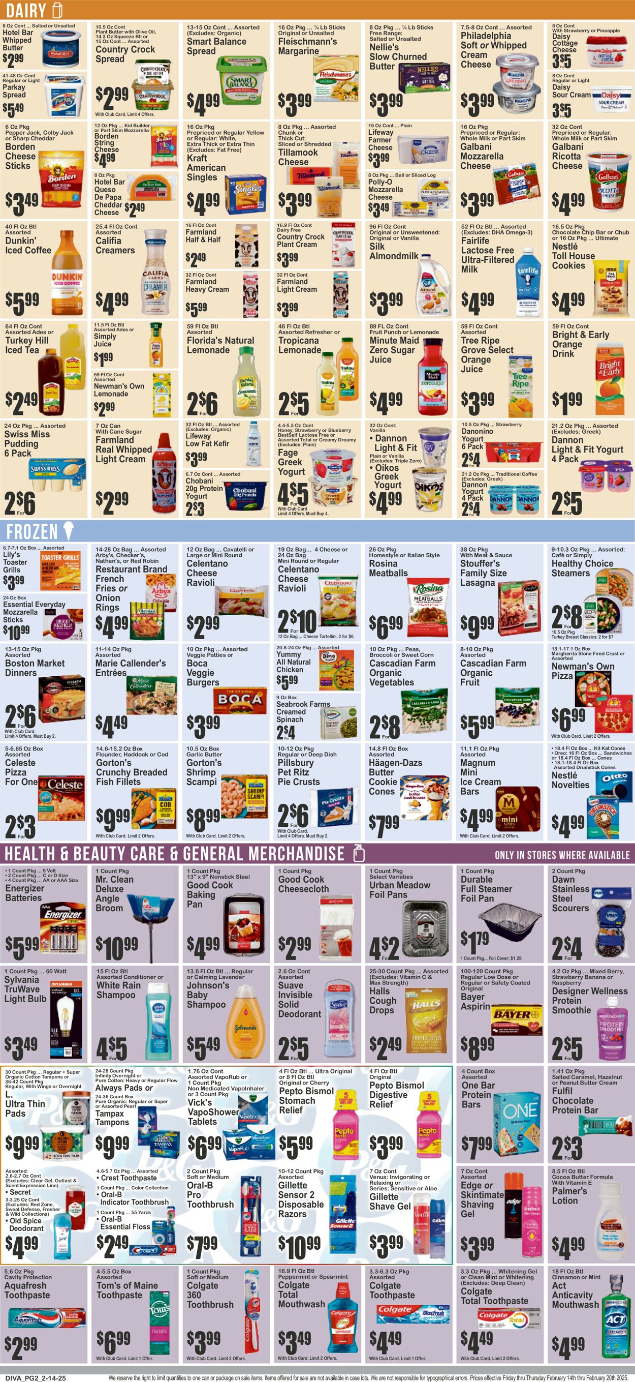 Catalogue Key Food from 02/14/2025