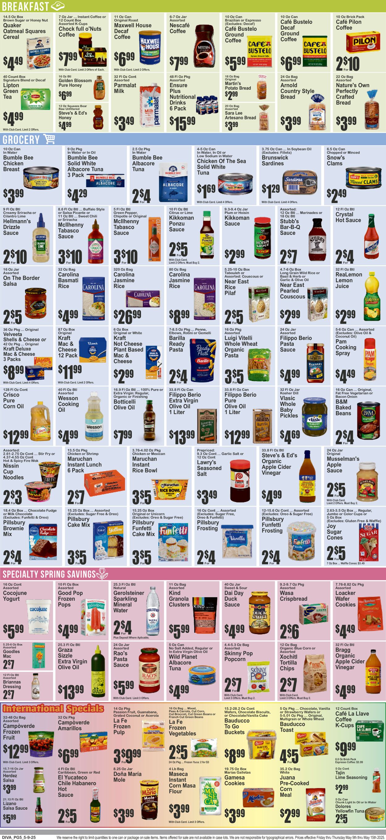 Catalogue Key Food from 05/09/2025