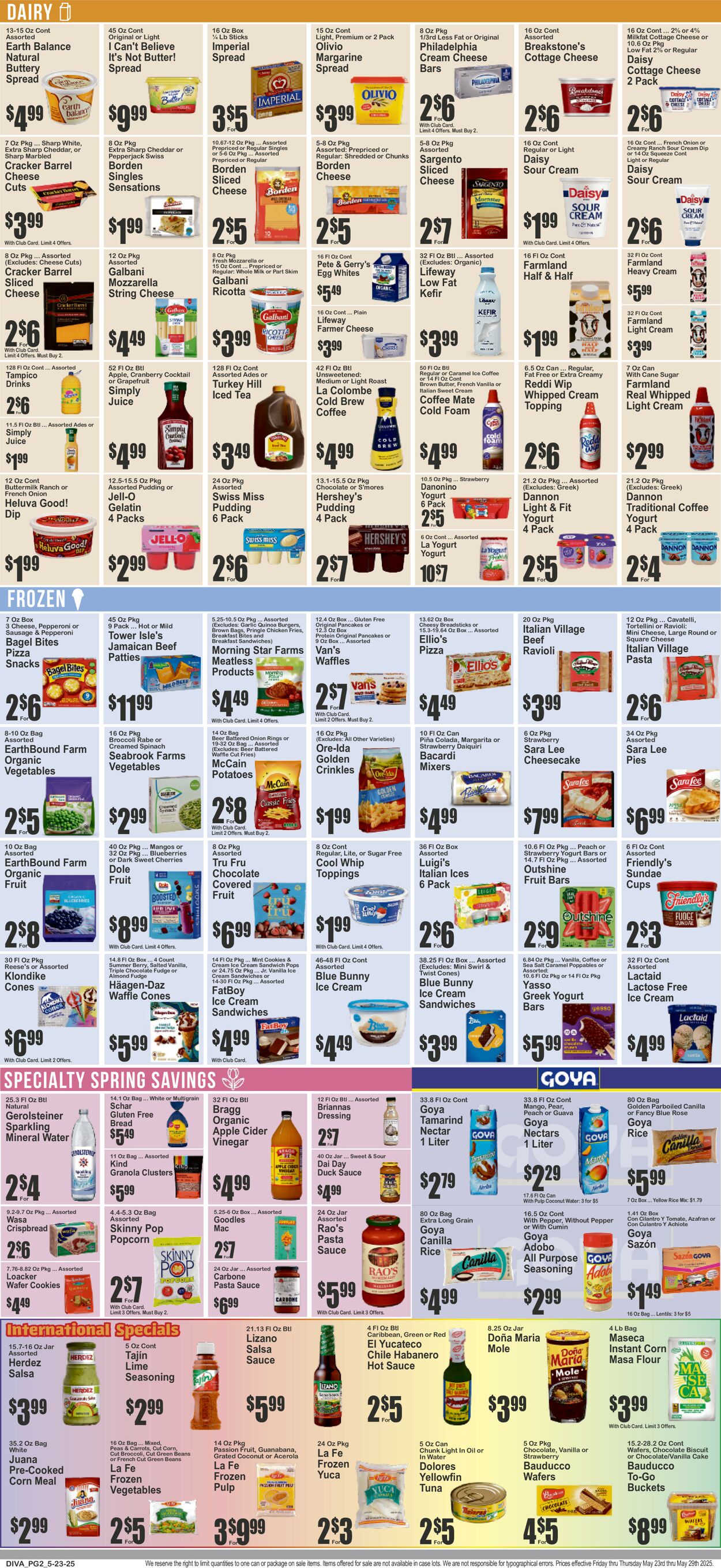 Catalogue Key Food from 05/23/2025