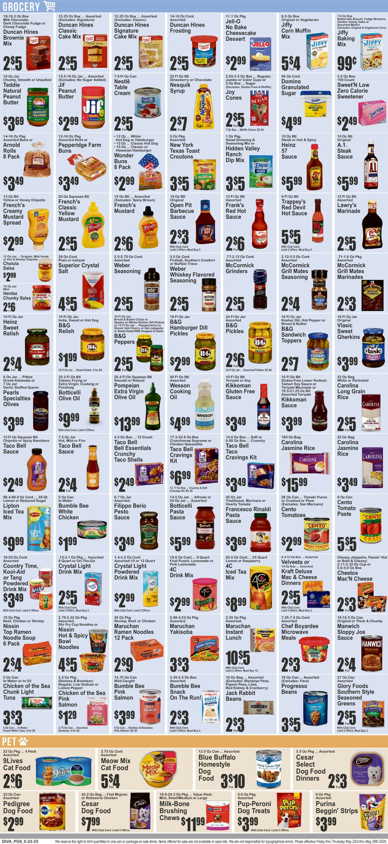Catalogue Key Food from 05/23/2025