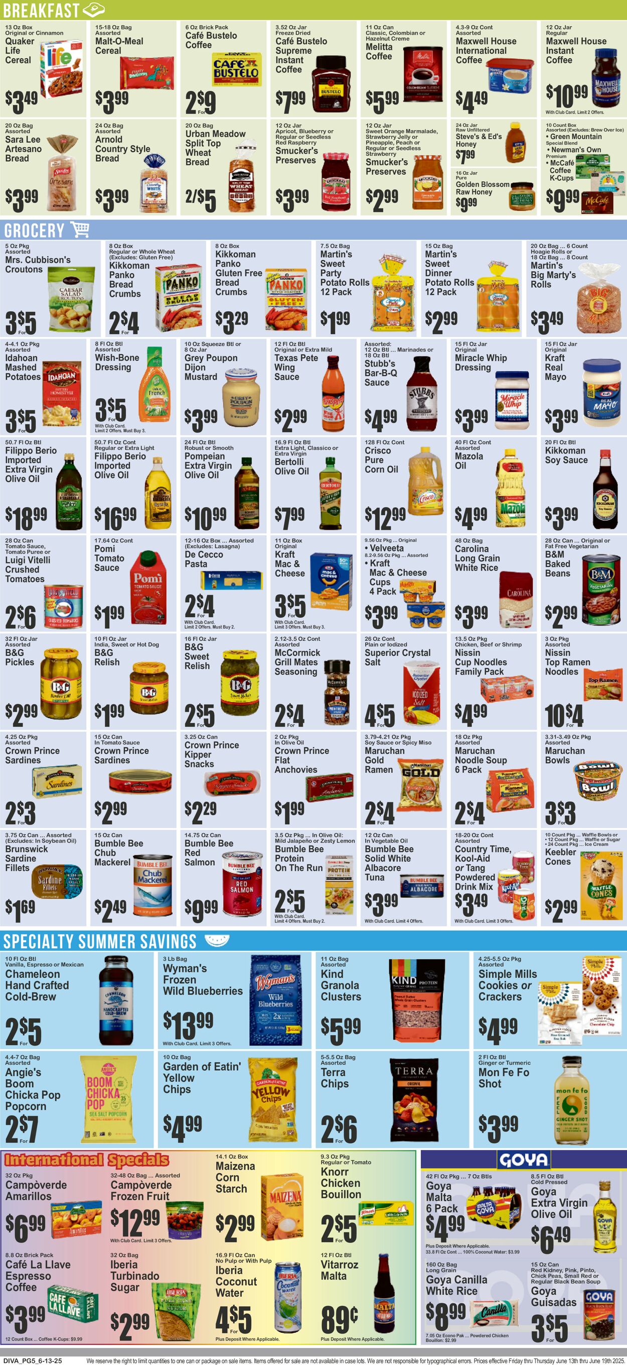 Catalogue Key Food from 06/13/2025