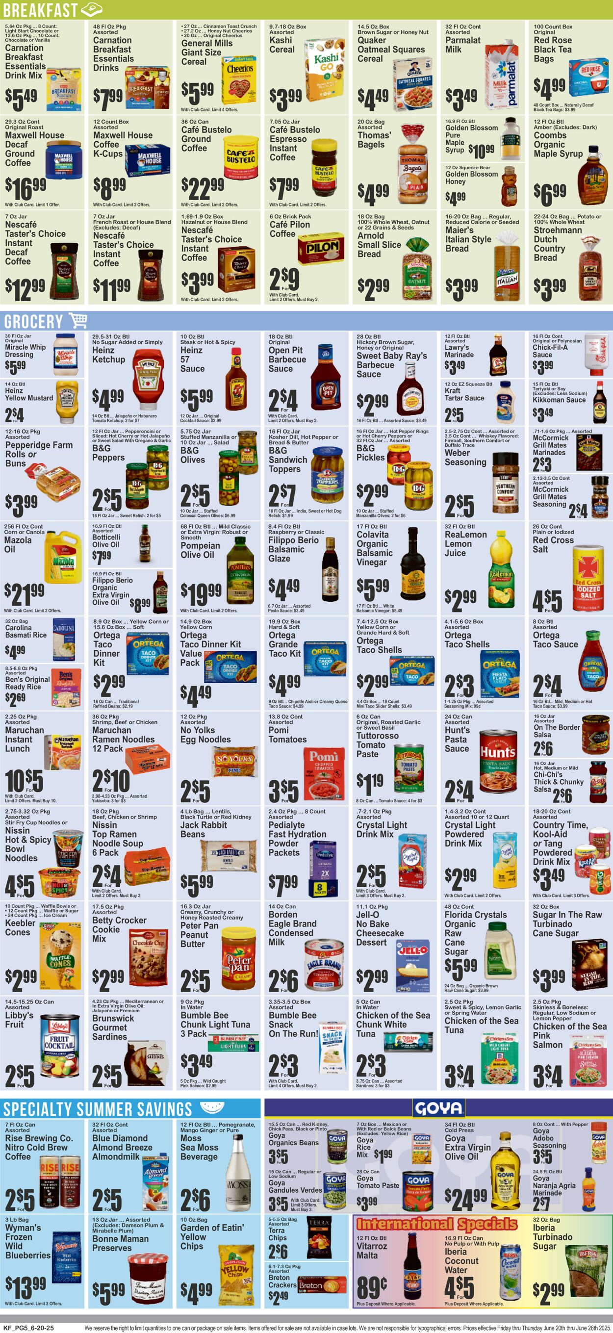 Catalogue Key Food from 06/20/2025