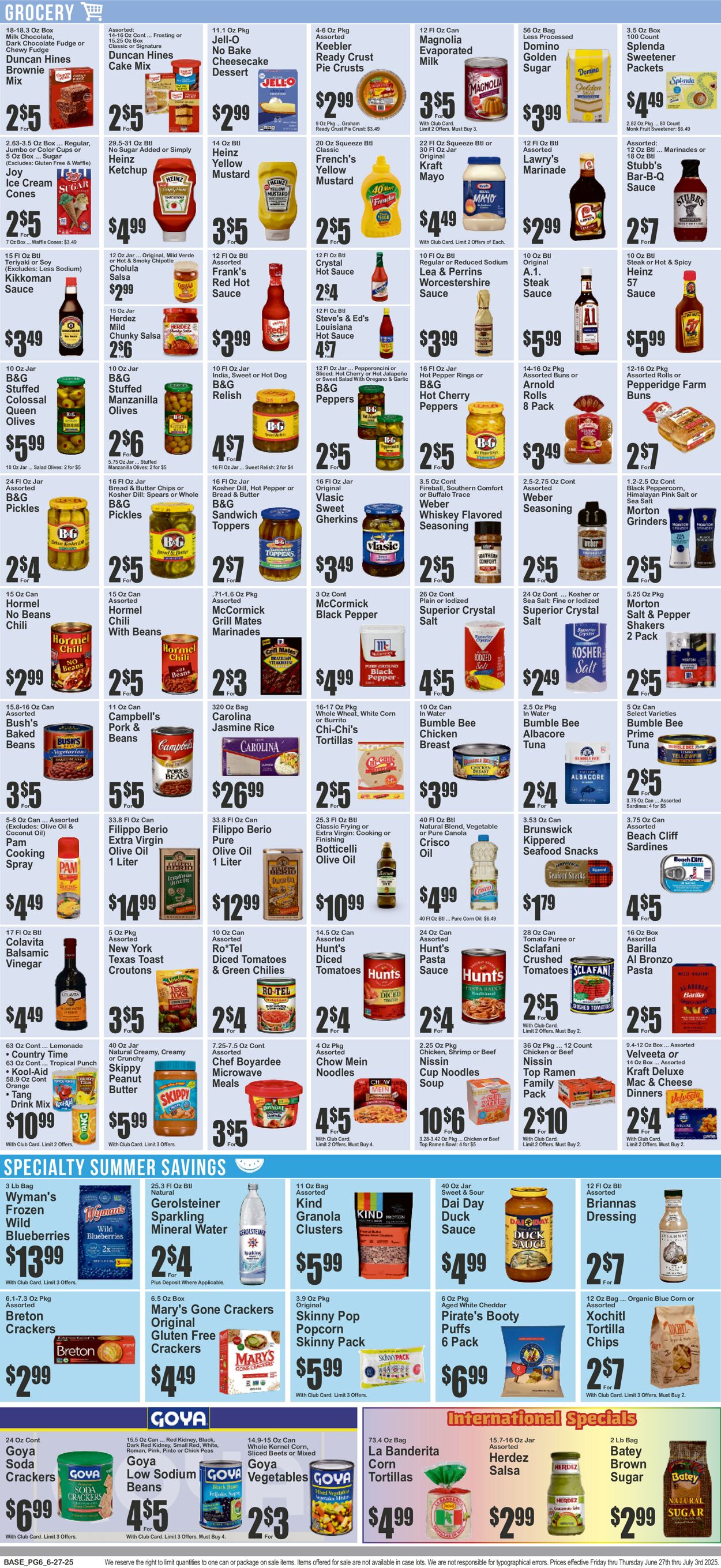 Catalogue Key Food from 06/27/2025