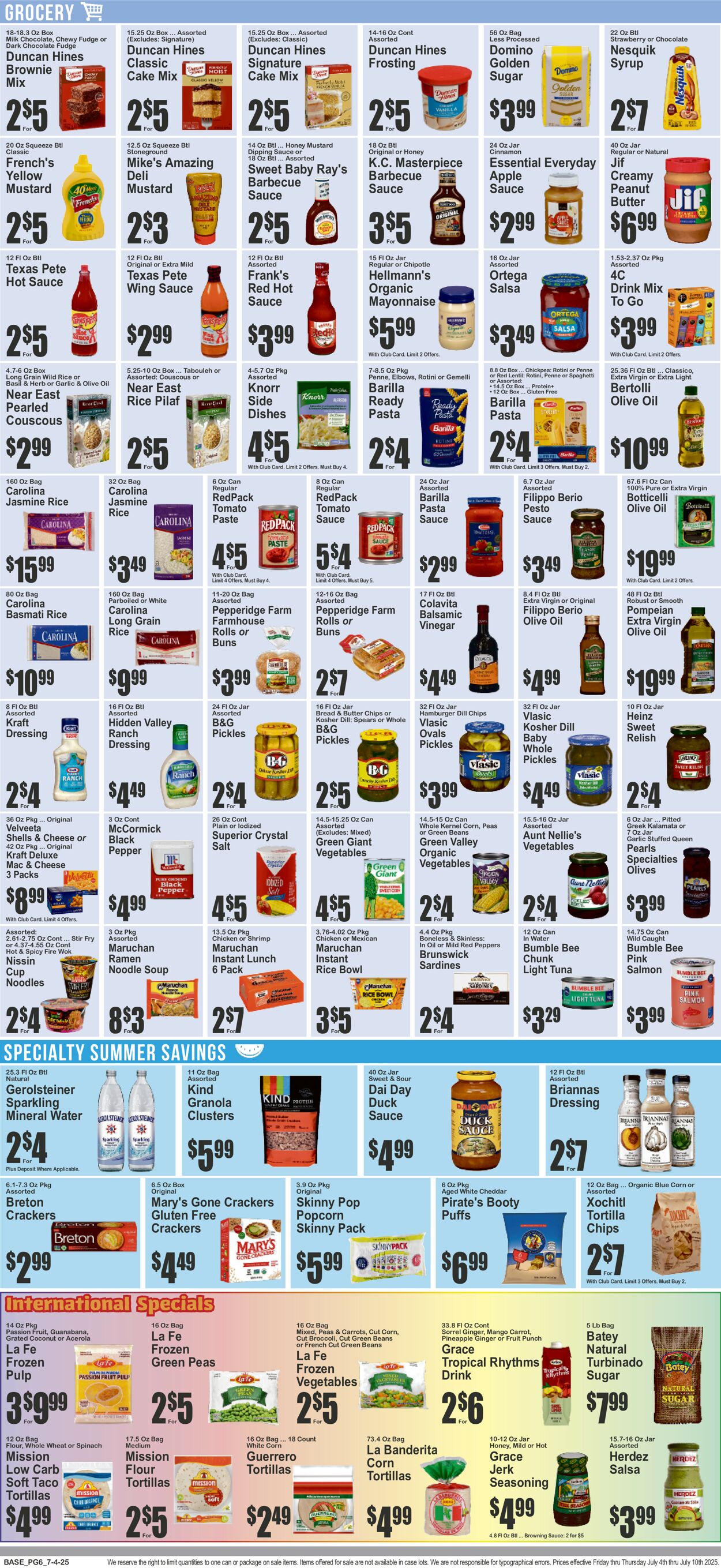 Catalogue Key Food from 07/04/2025