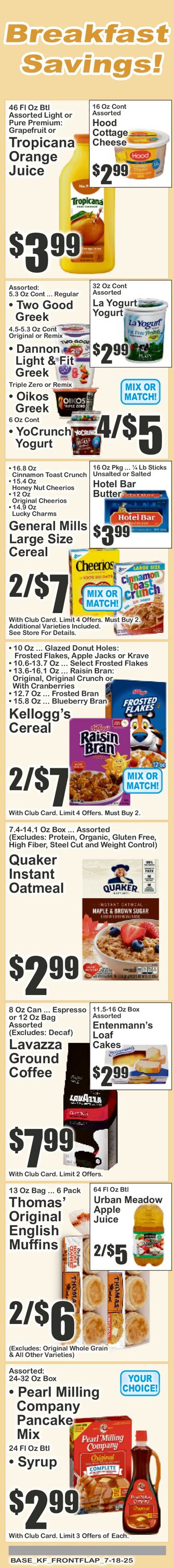 Catalogue Key Food from 07/18/2025