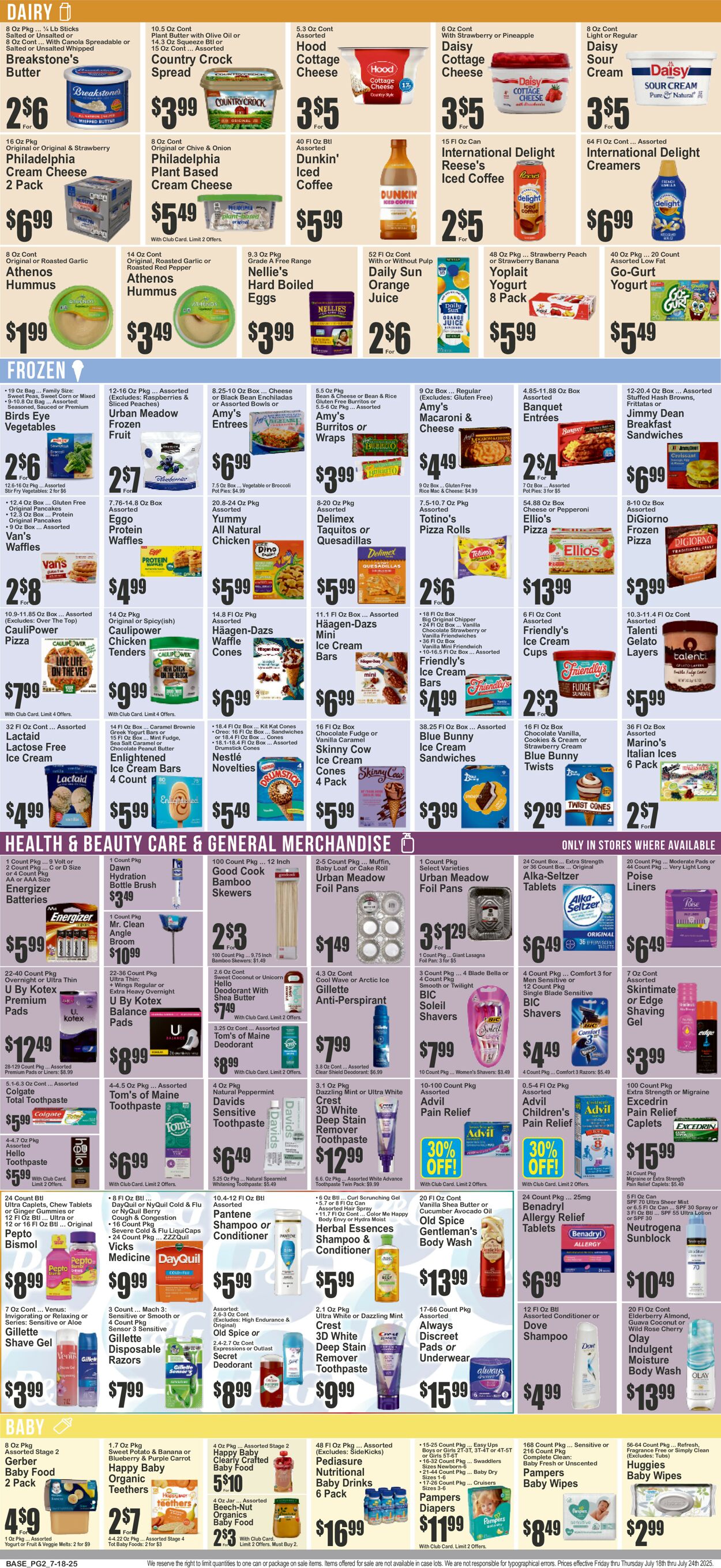Catalogue Key Food from 07/18/2025