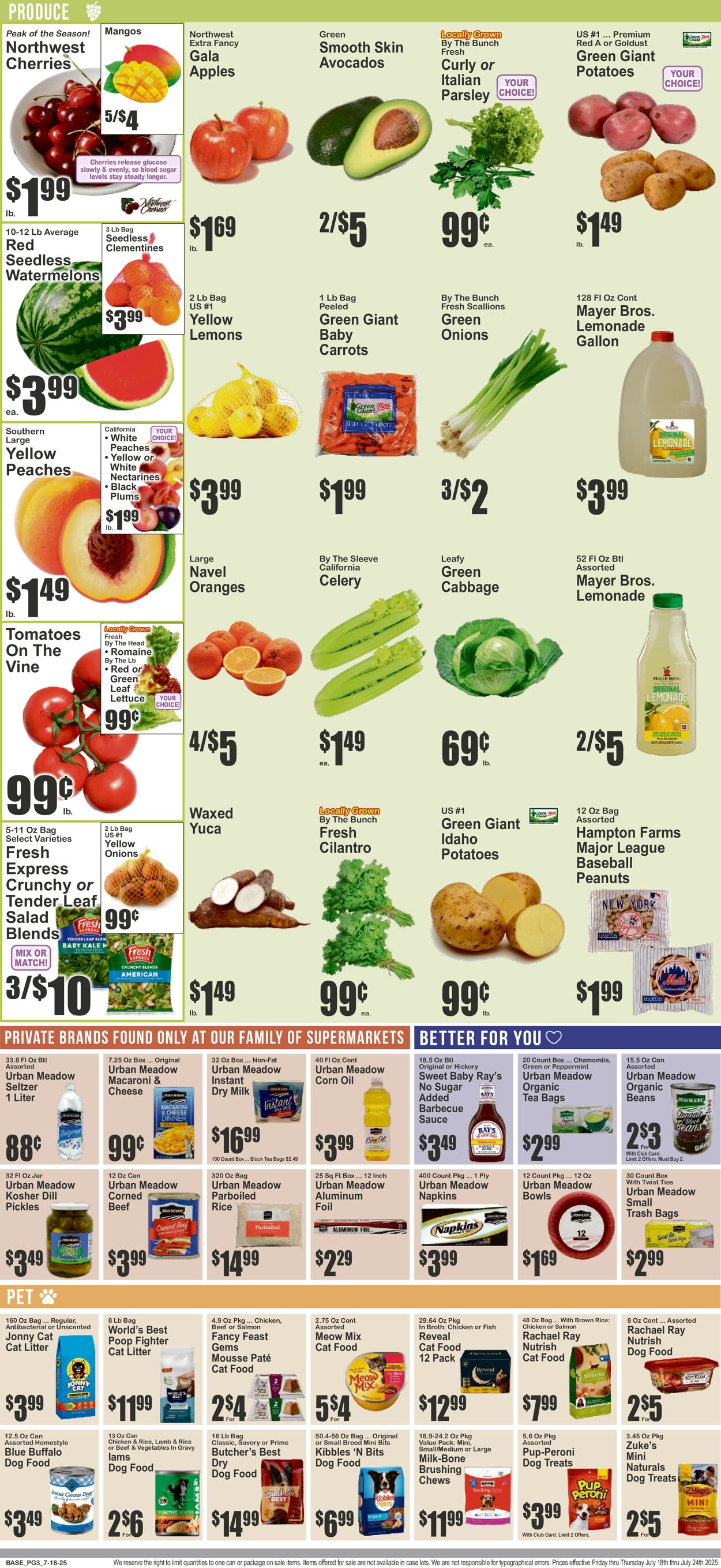 Catalogue Key Food from 07/18/2025
