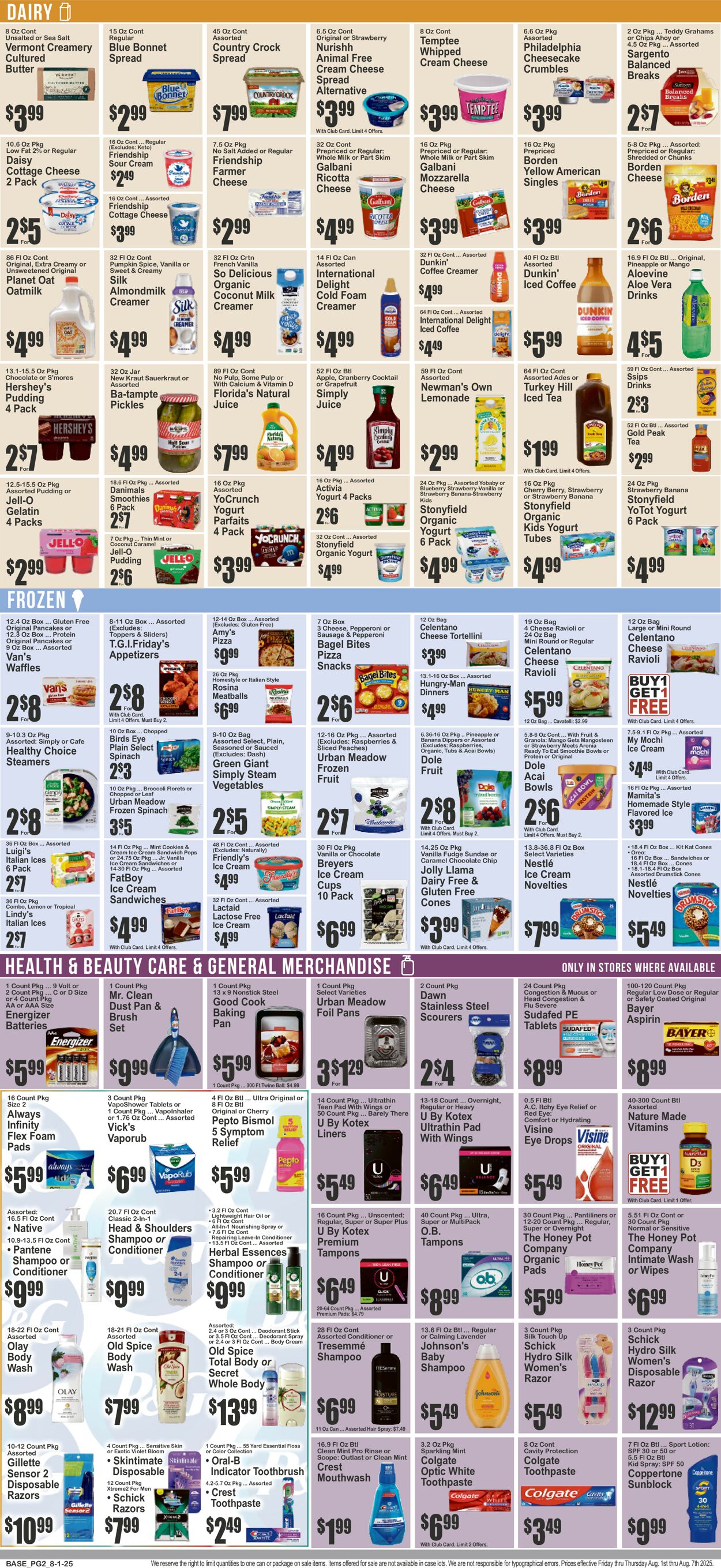 Catalogue Key Food from 08/01/2025