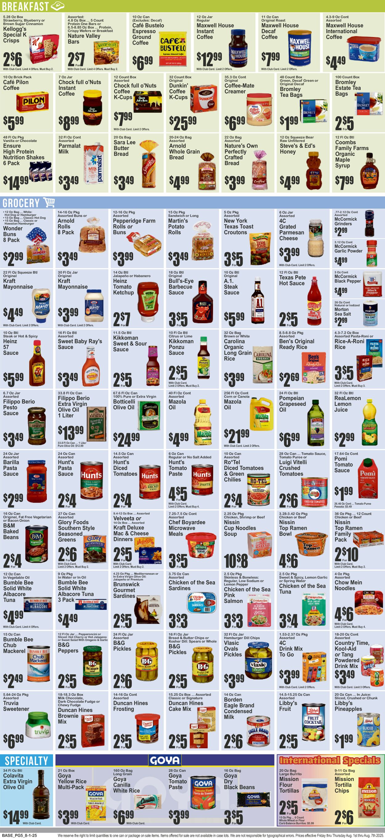 Catalogue Key Food from 08/01/2025