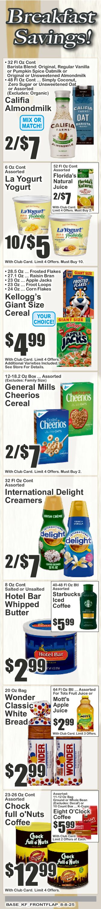 Catalogue Key Food from 08/08/2025
