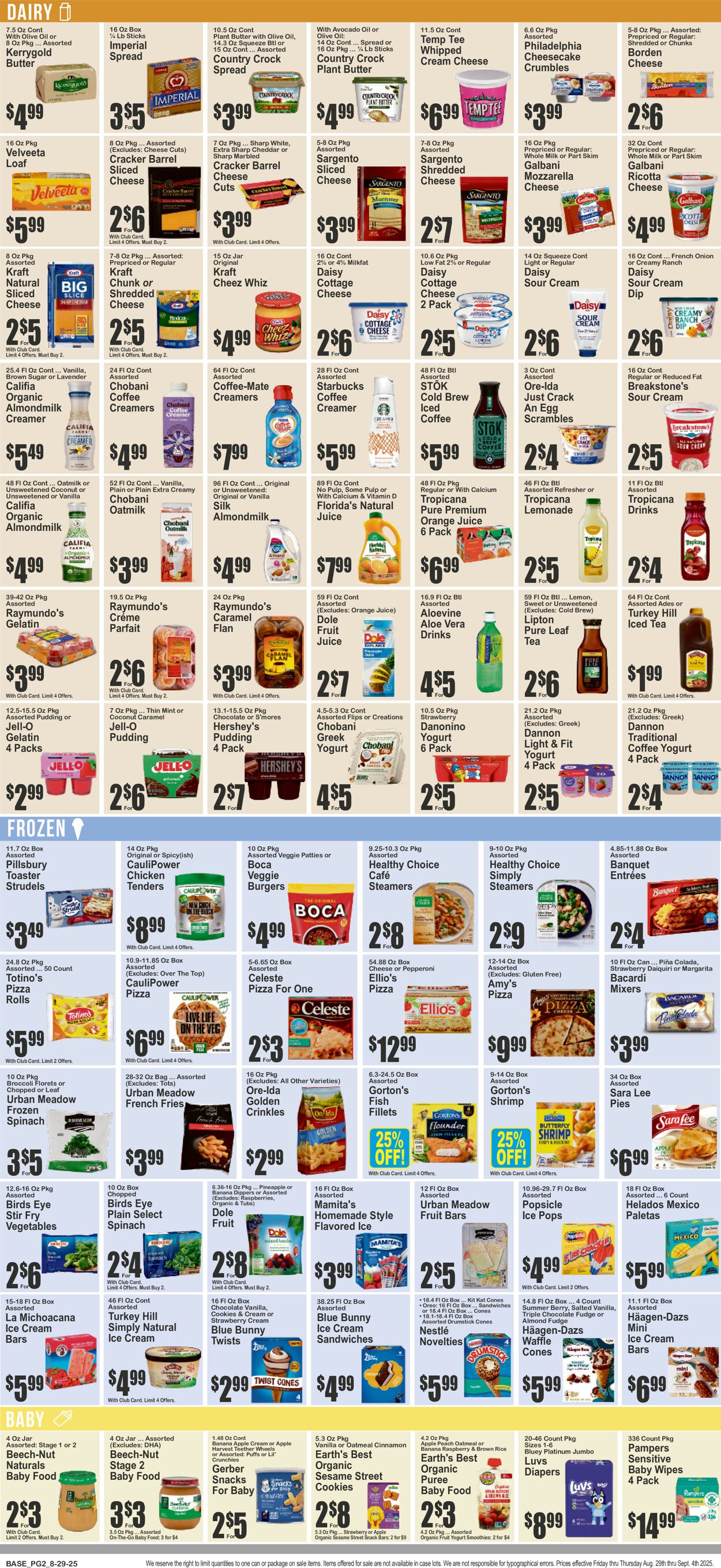 Catalogue Key Food from 08/29/2025