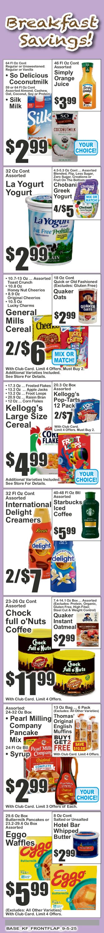 Catalogue Key Food from 09/05/2025