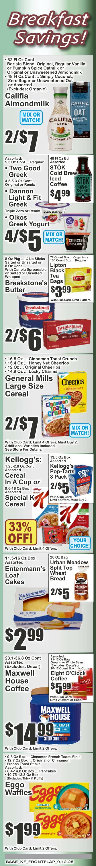 Catalogue Key Food from 09/12/2025