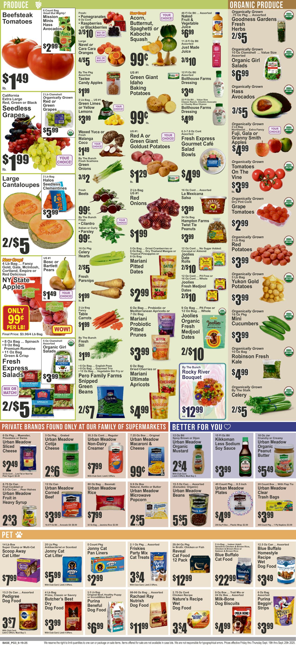 Catalogue Key Food from 09/19/2025
