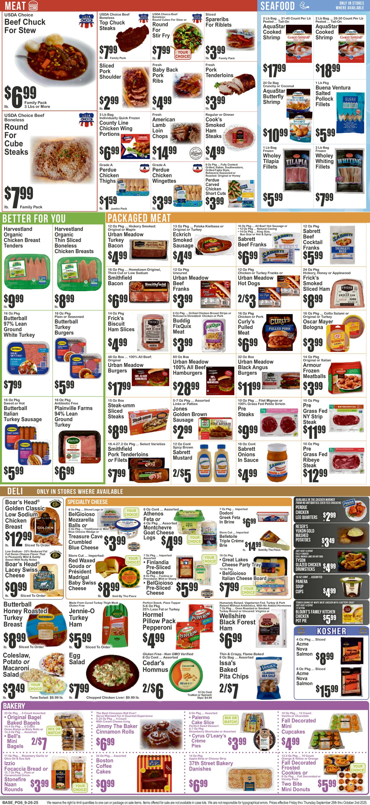 Catalogue Key Food from 09/26/2025