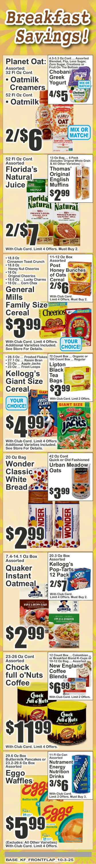Catalogue Key Food from 10/03/2025