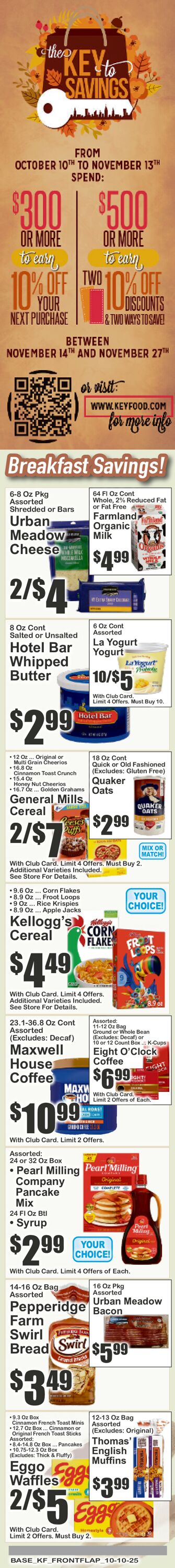 Catalogue Key Food from 10/10/2025