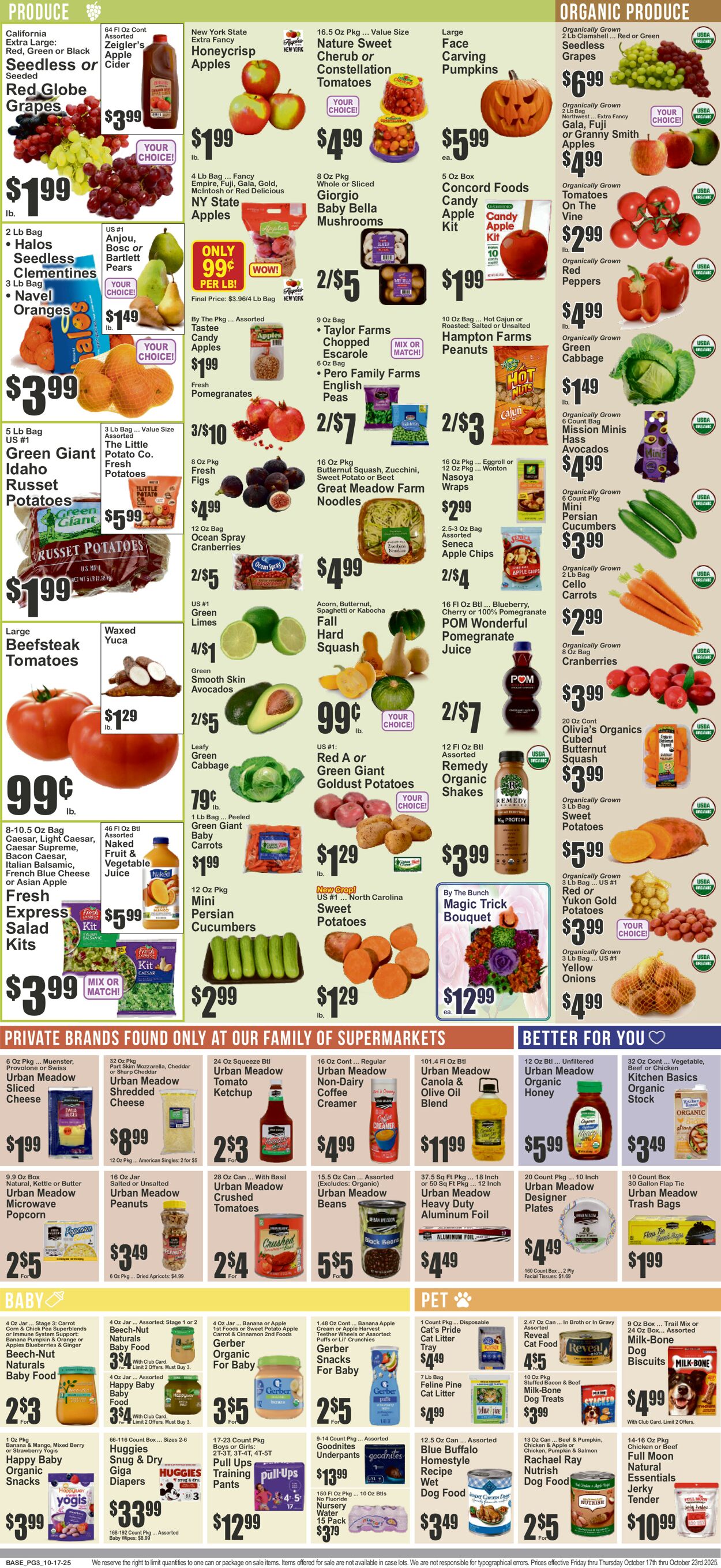 Catalogue Key Food from 10/17/2025