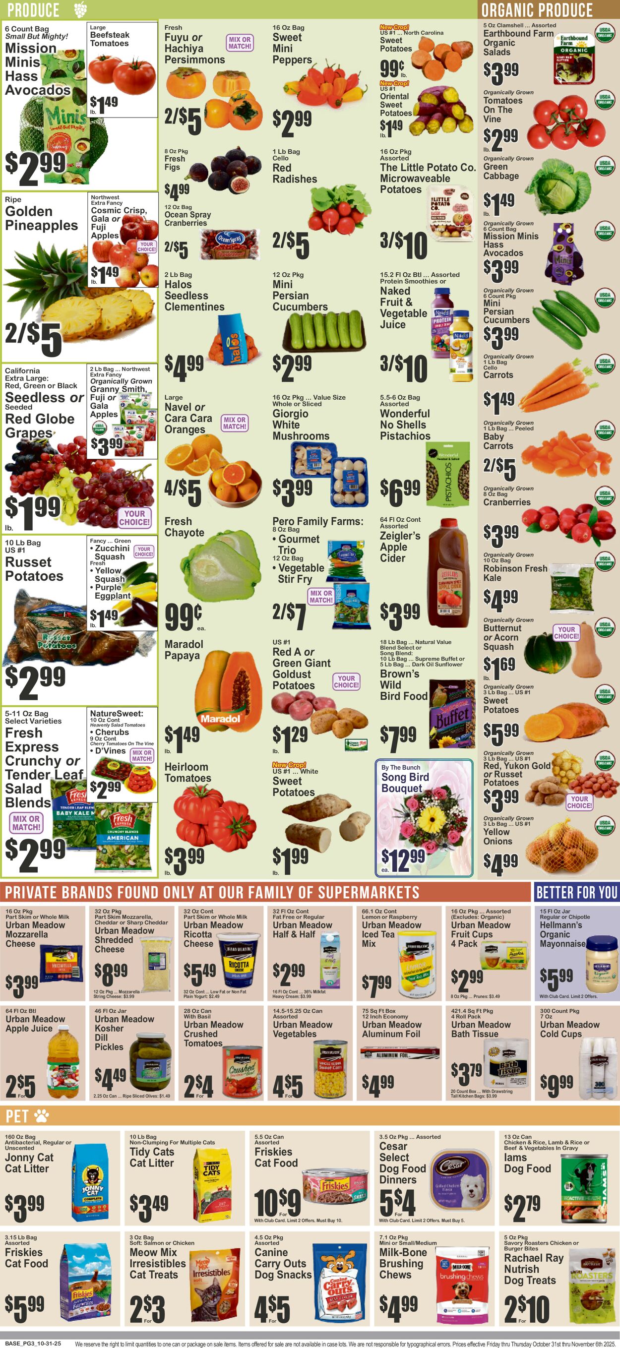 Catalogue Key Food from 10/31/2025