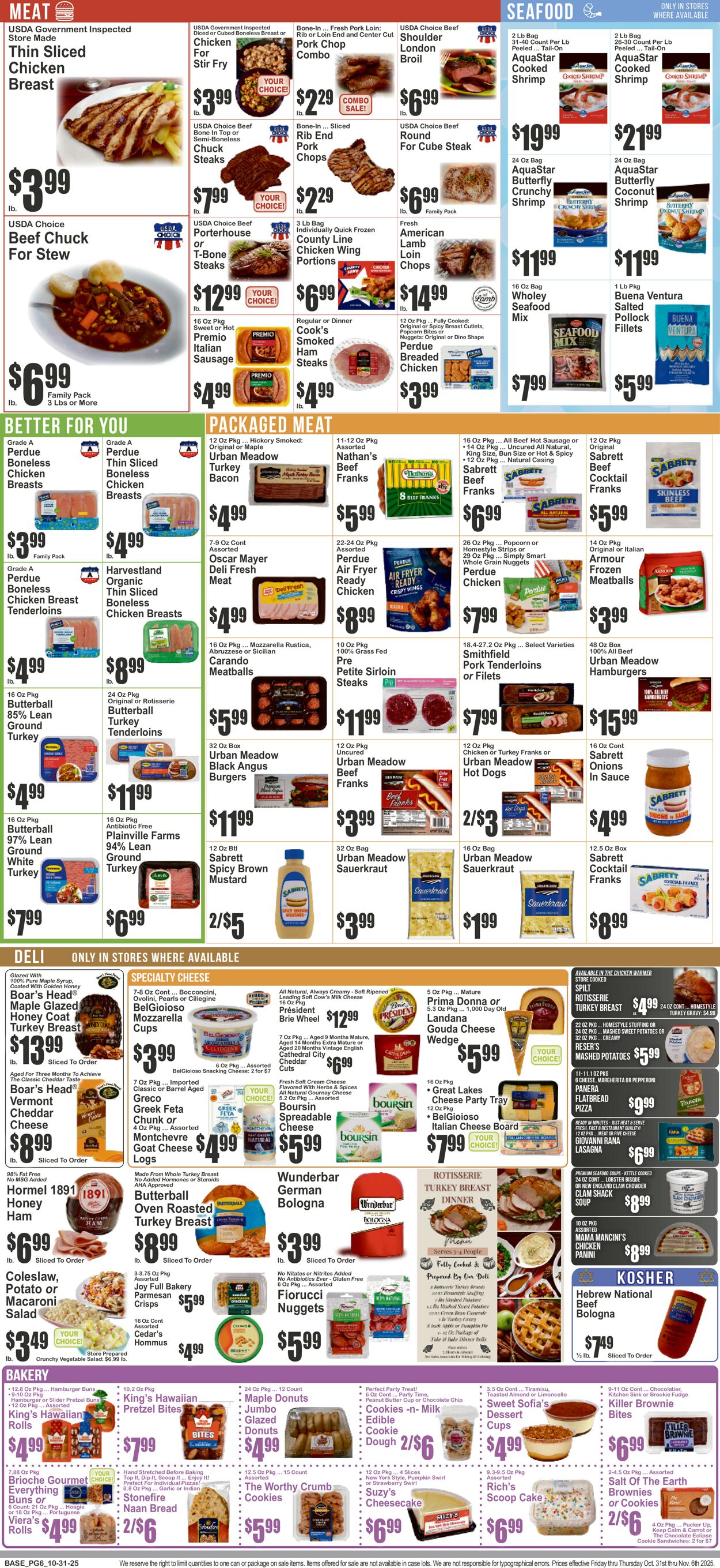 Catalogue Key Food from 10/31/2025